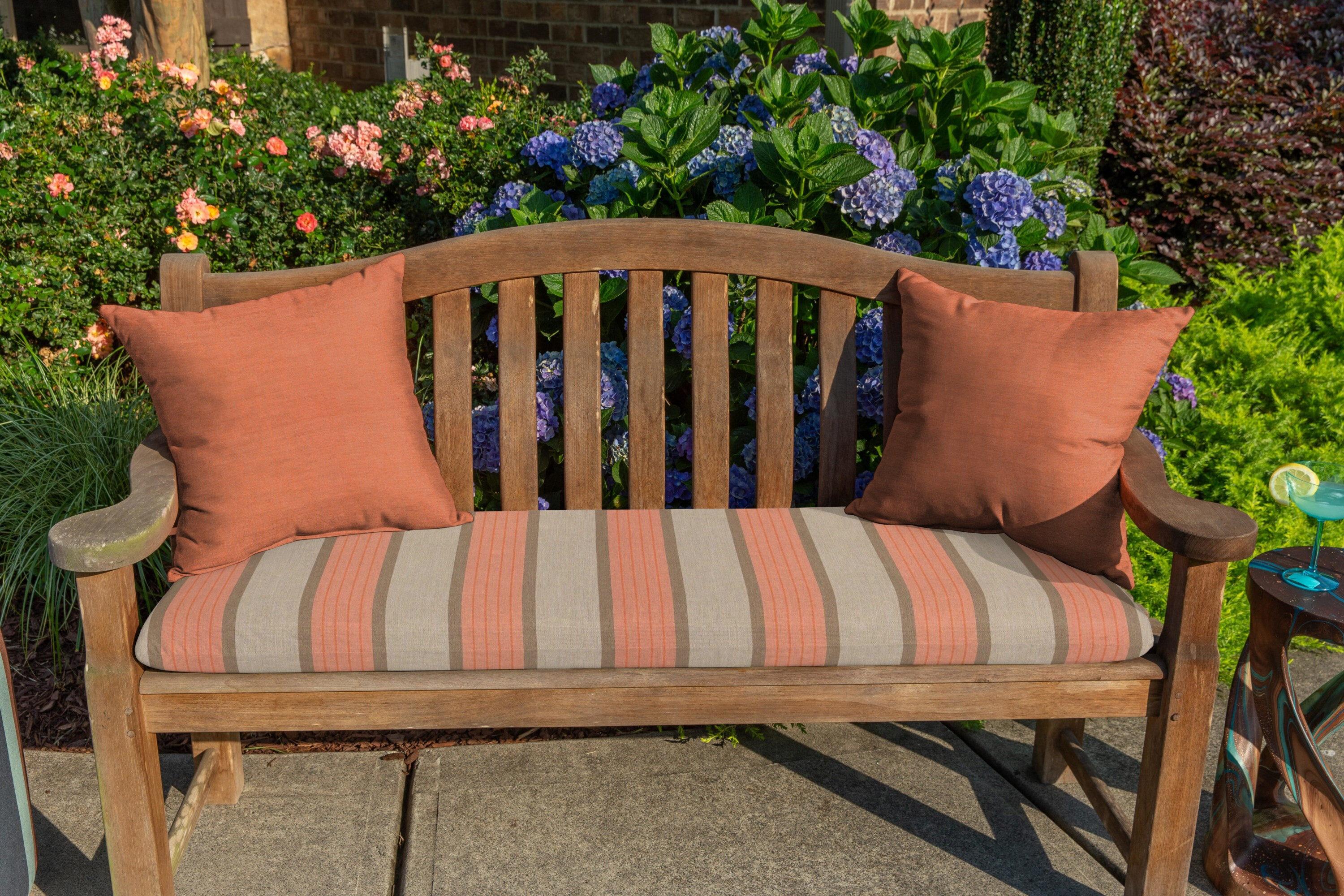 Casual Cushion Solid Sunbrella® Fabric 1-Piece Indoor/Outdoor Square Throw Pillow, 15"W x 15"L