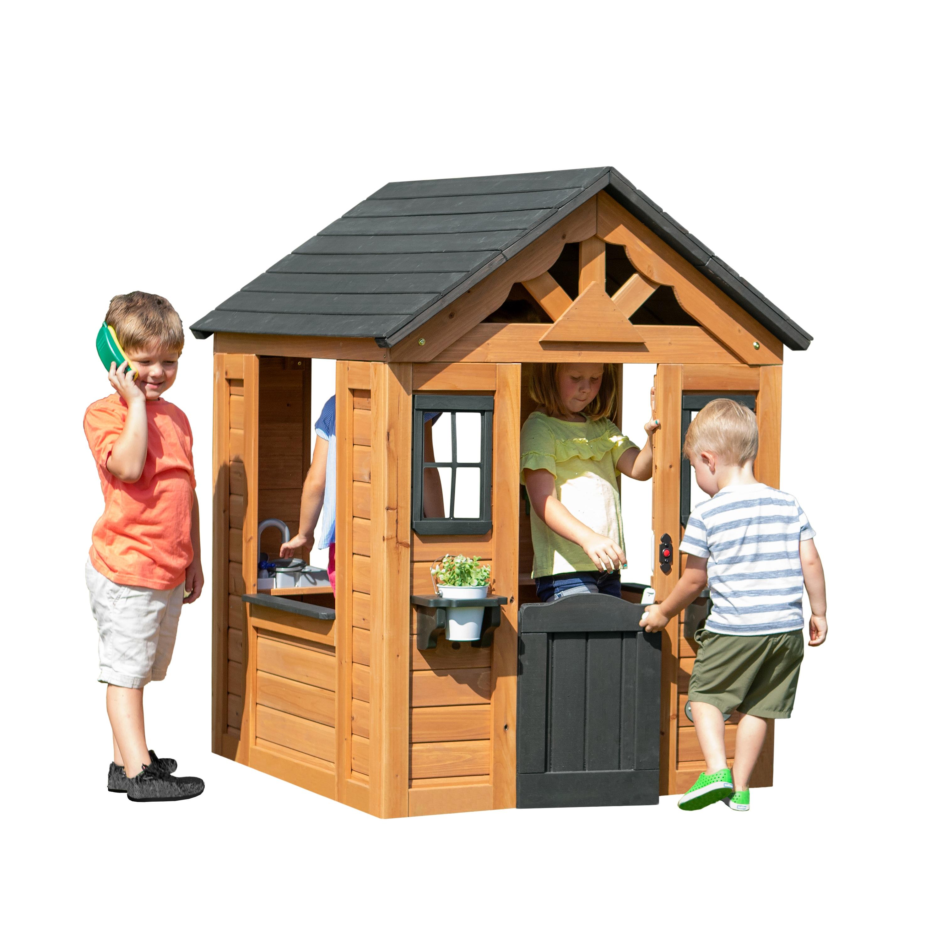 Sweetwater Cedar Wooden Playhouse with Snack Window