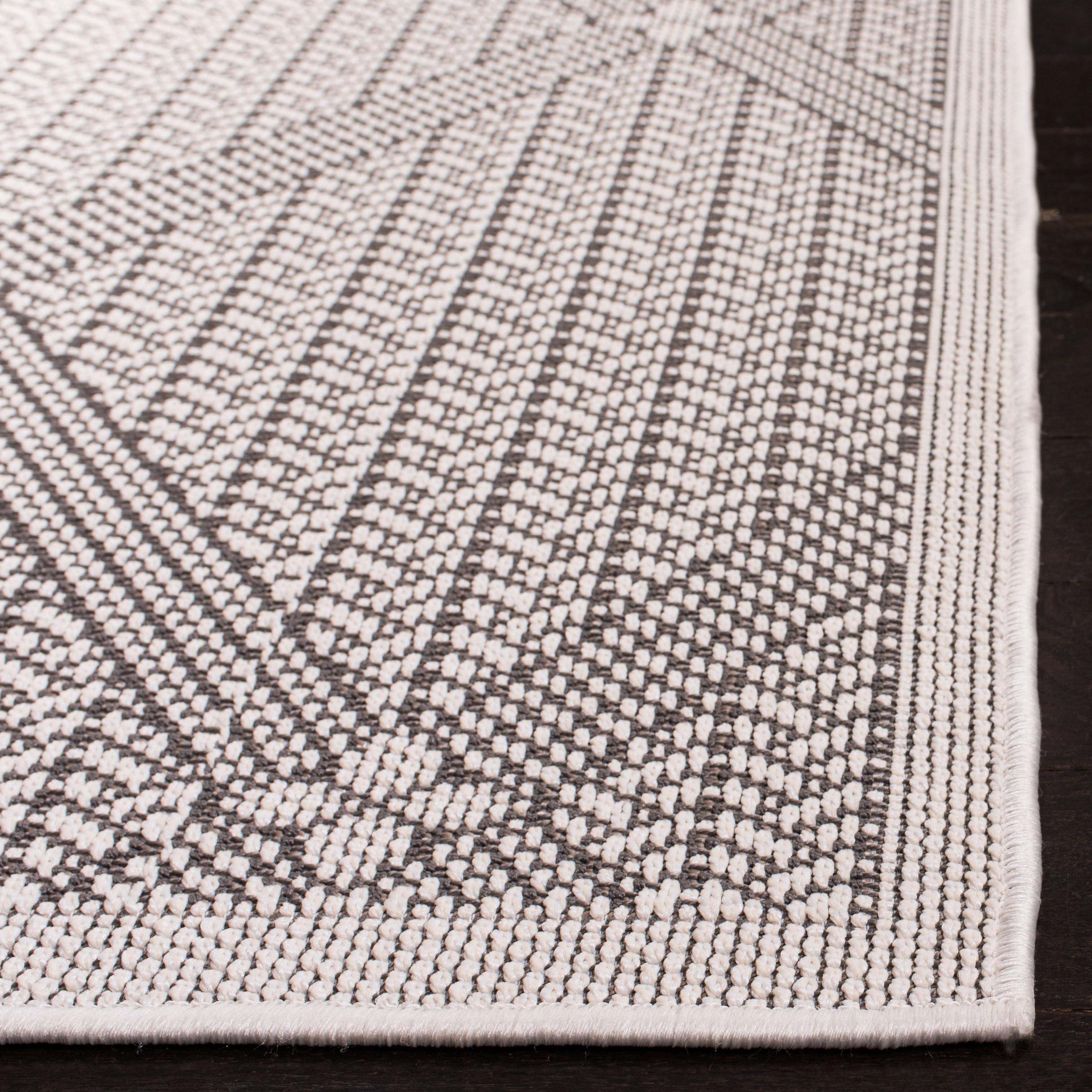 Bermuda BMU811 Power Loomed Indoor/Outdoor Area Rug - Cream/Gray - 8'x8' - Safavieh.