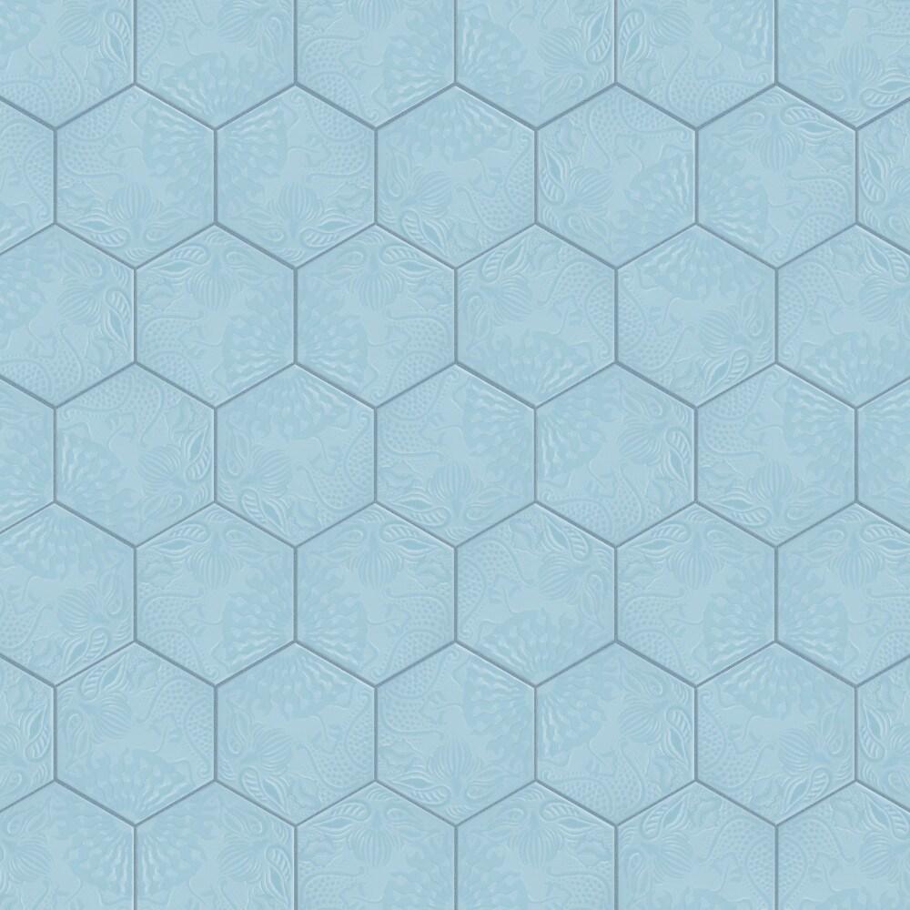 Gaudi Hex 9" x 10" Porcelain Patterned Wall & Floor Tile