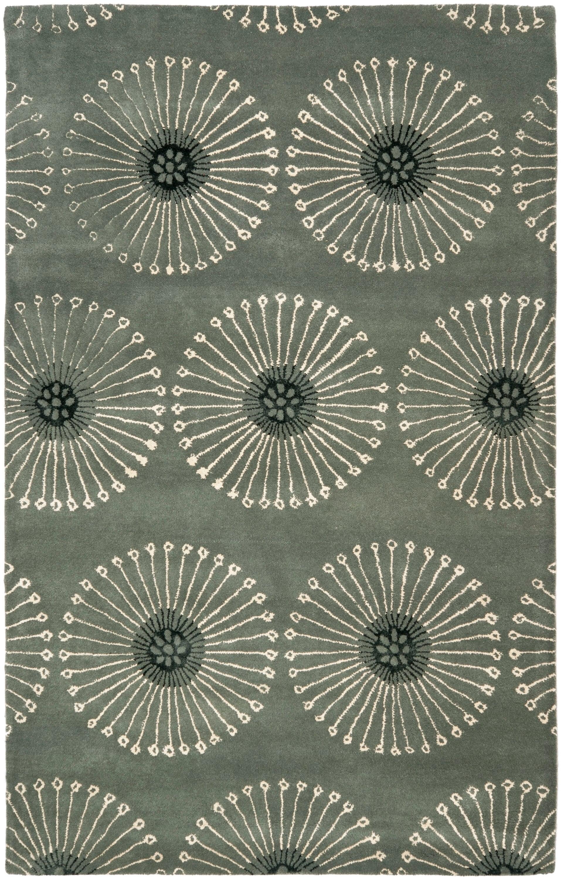 Soho SOH821 Hand Tufted Indoor Accent Rug - Grey/Ivory - 3'6"x5'6" - Safavieh.