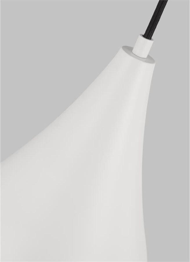 Oden Matte White Mini LED Pendant with Smooth Curve Design