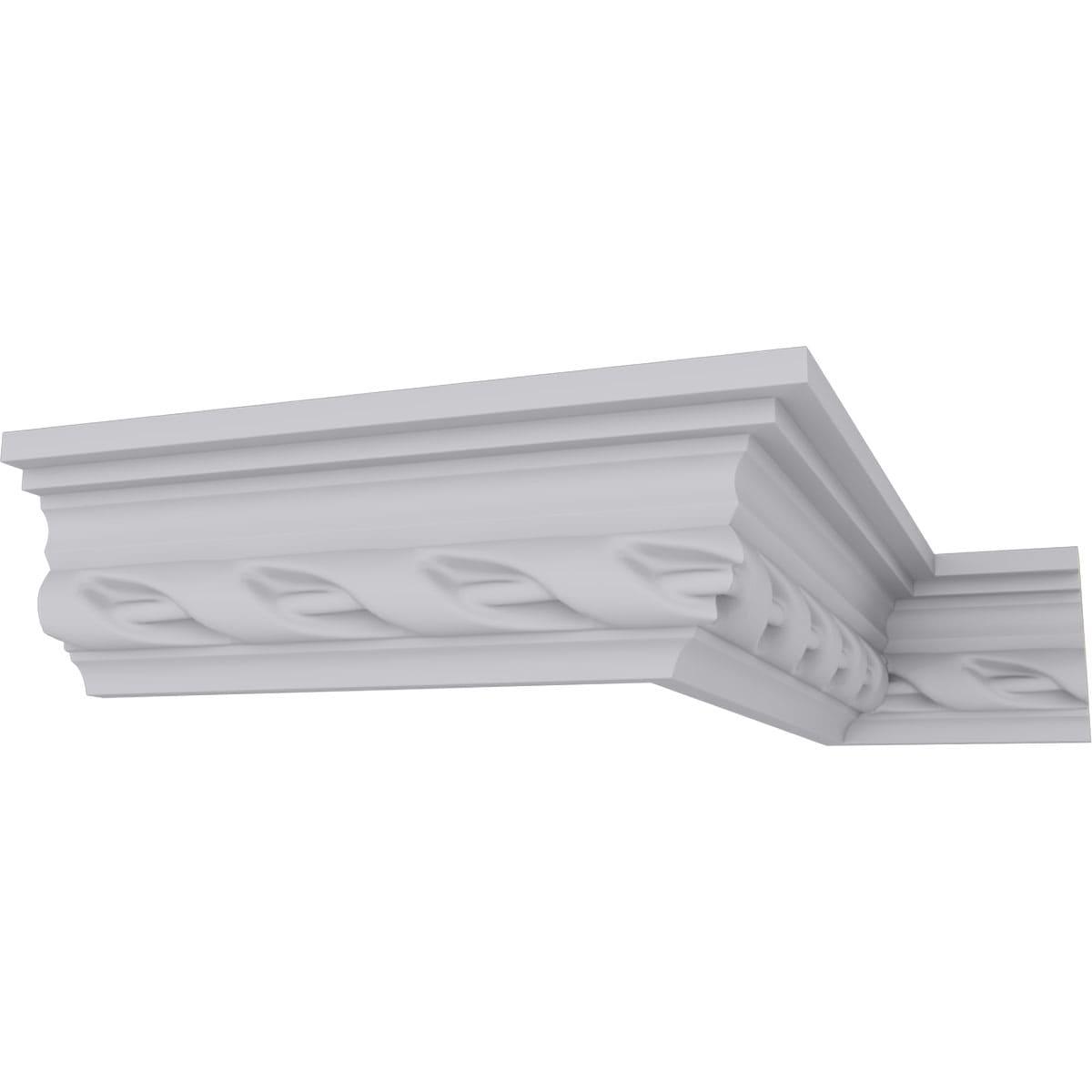 2 1/8"H x 1 5/8"P x 2 5/8"F x 94 1/2"L Valeriano Crown Moulding