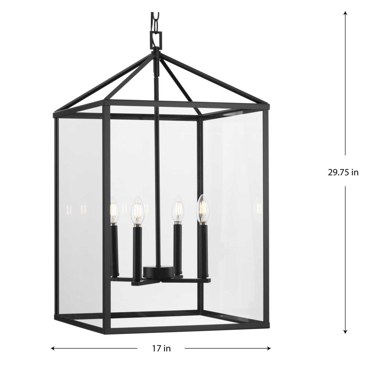 Hillcrest 4 - Light Dimmable Square / Rectangle Chandelier