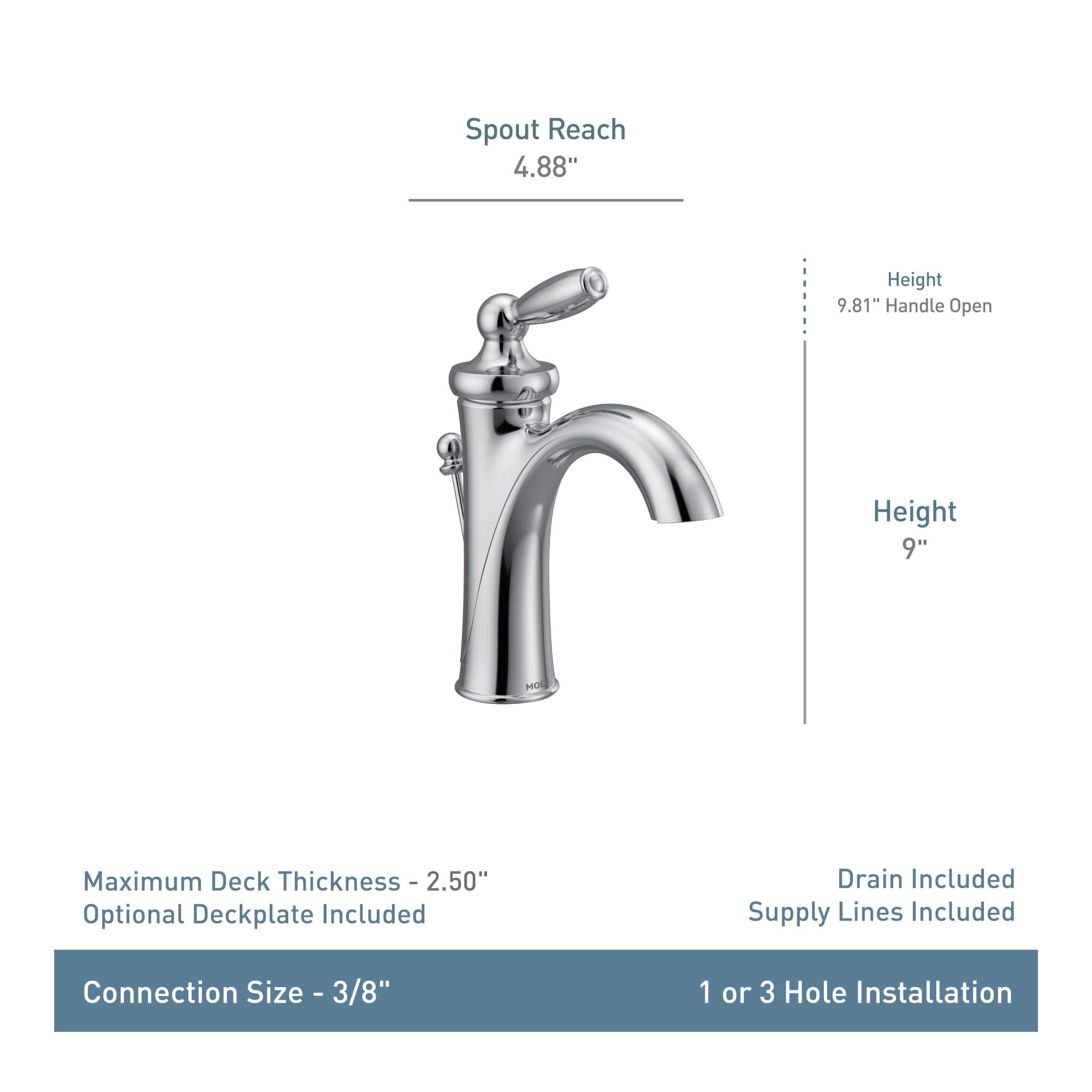 Brantford Single Hole Bathroom Faucet with Drain Assembly