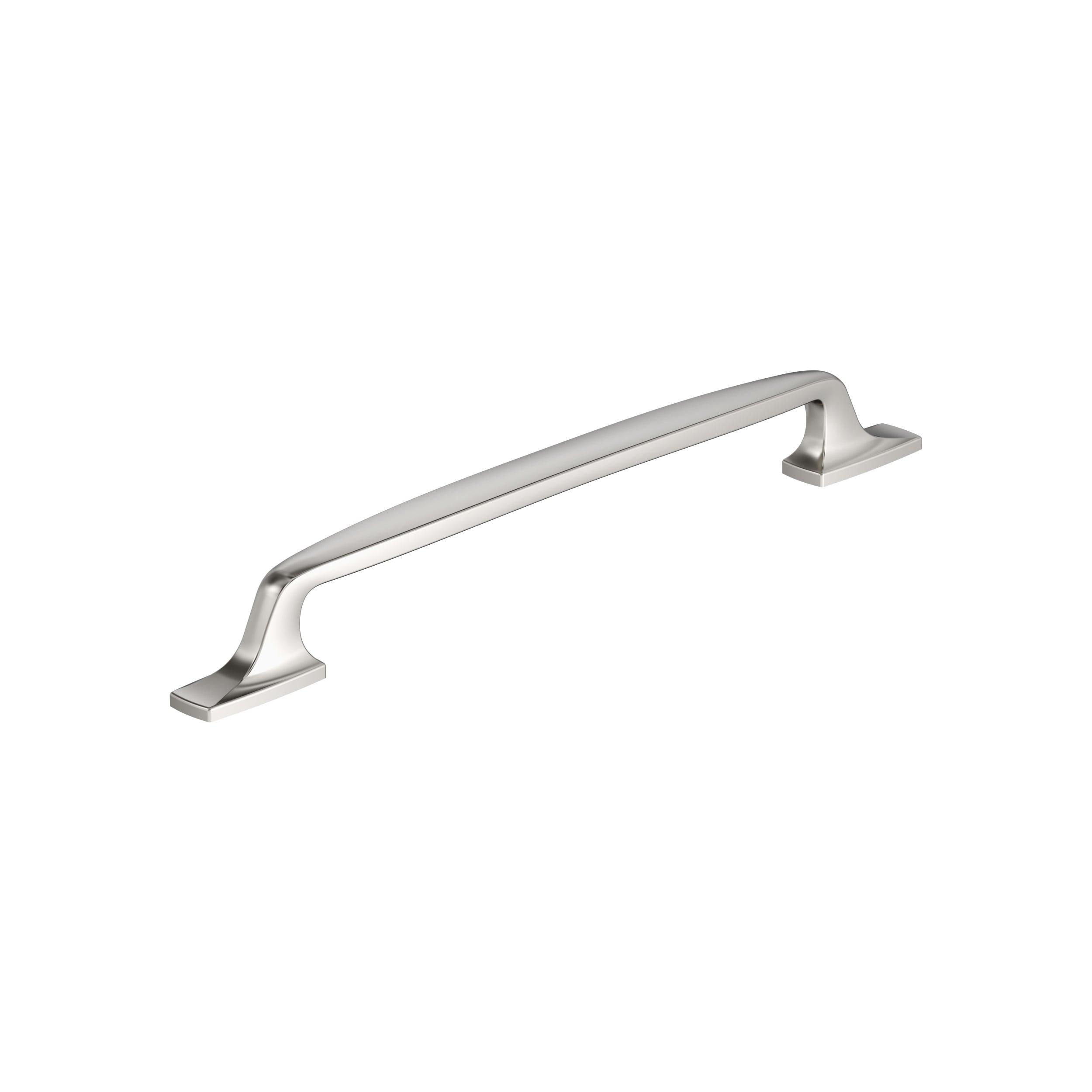 Amerock Highland Ridge 8-13/16 inch (224mm) Center-to-Center Polished Nickel Cabinet Pull