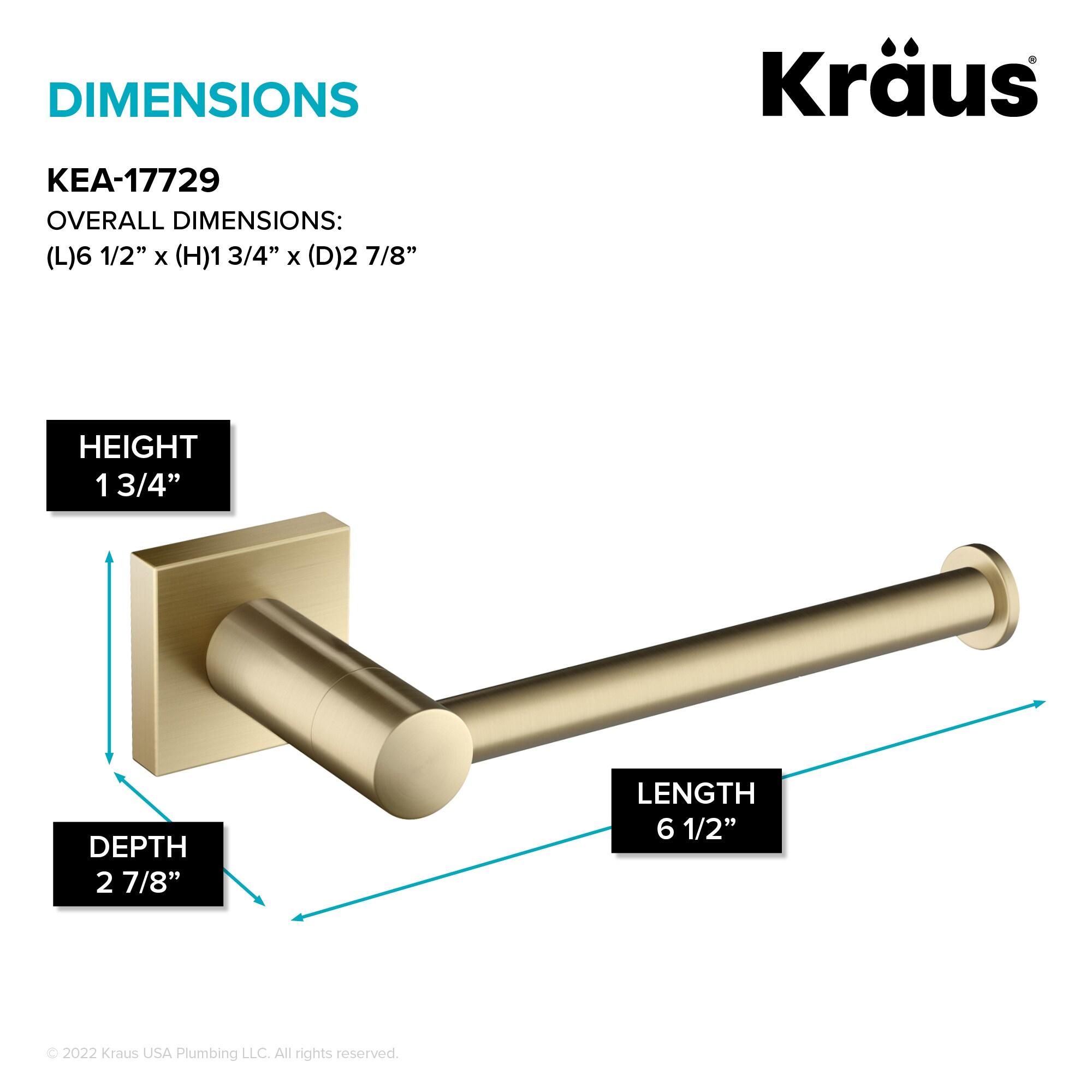 Kraus KEA-17729BG Ventus Bathroom Wall Mount Toilet Paper Holder