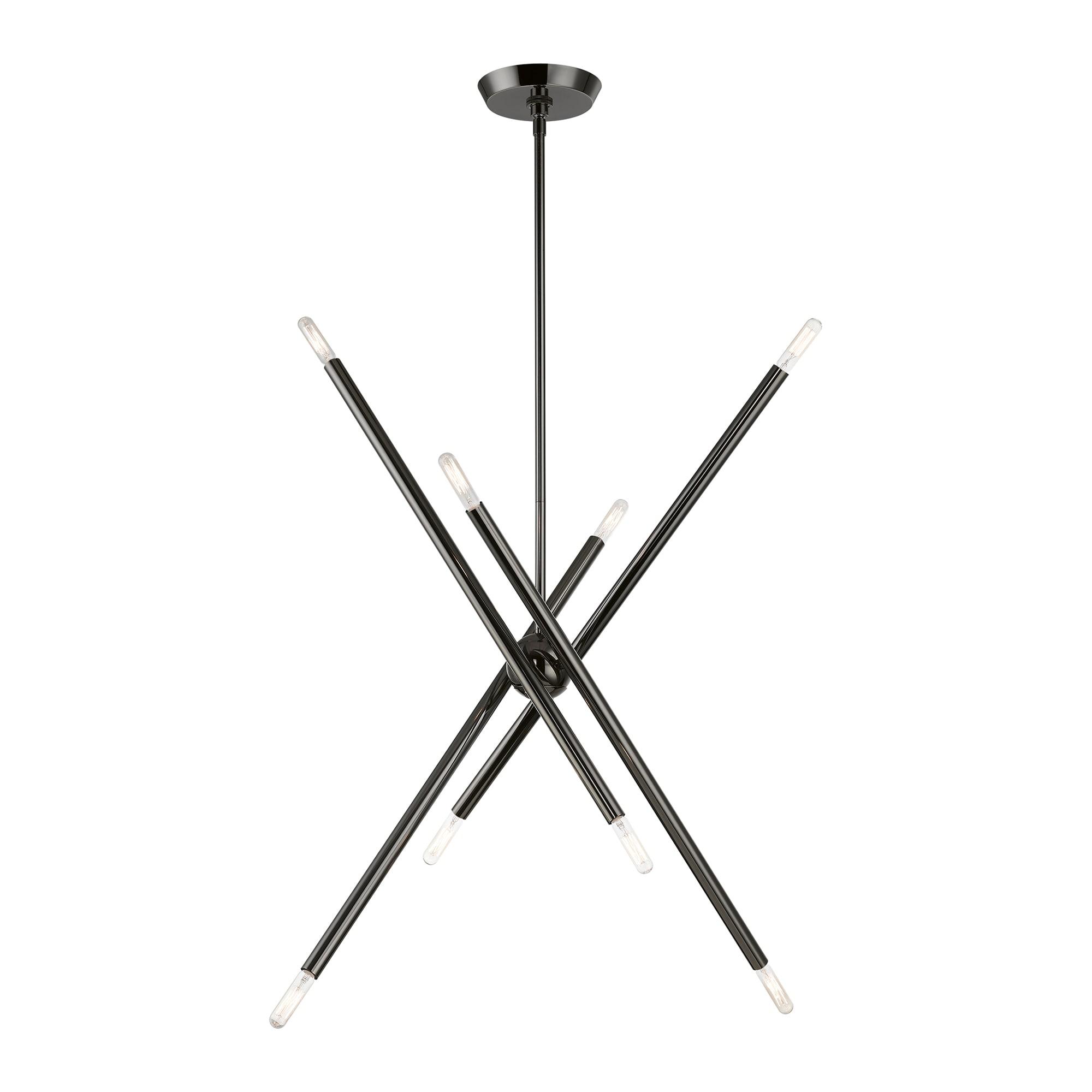Livex Lighting Soho 8 - Light Chandelier in  Black Chrome