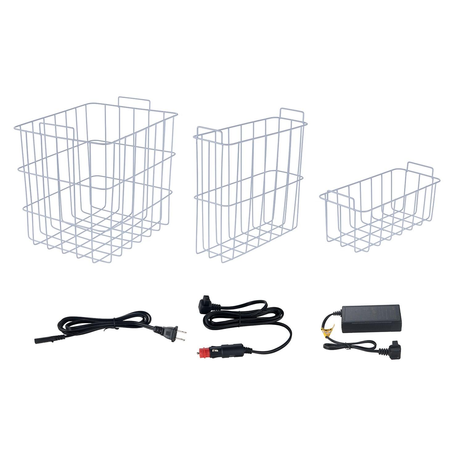 Explorer Bear EX75DB/75DW 79.3QT/75L 12/24V Portable Dual Zone Electric Cooler - Black