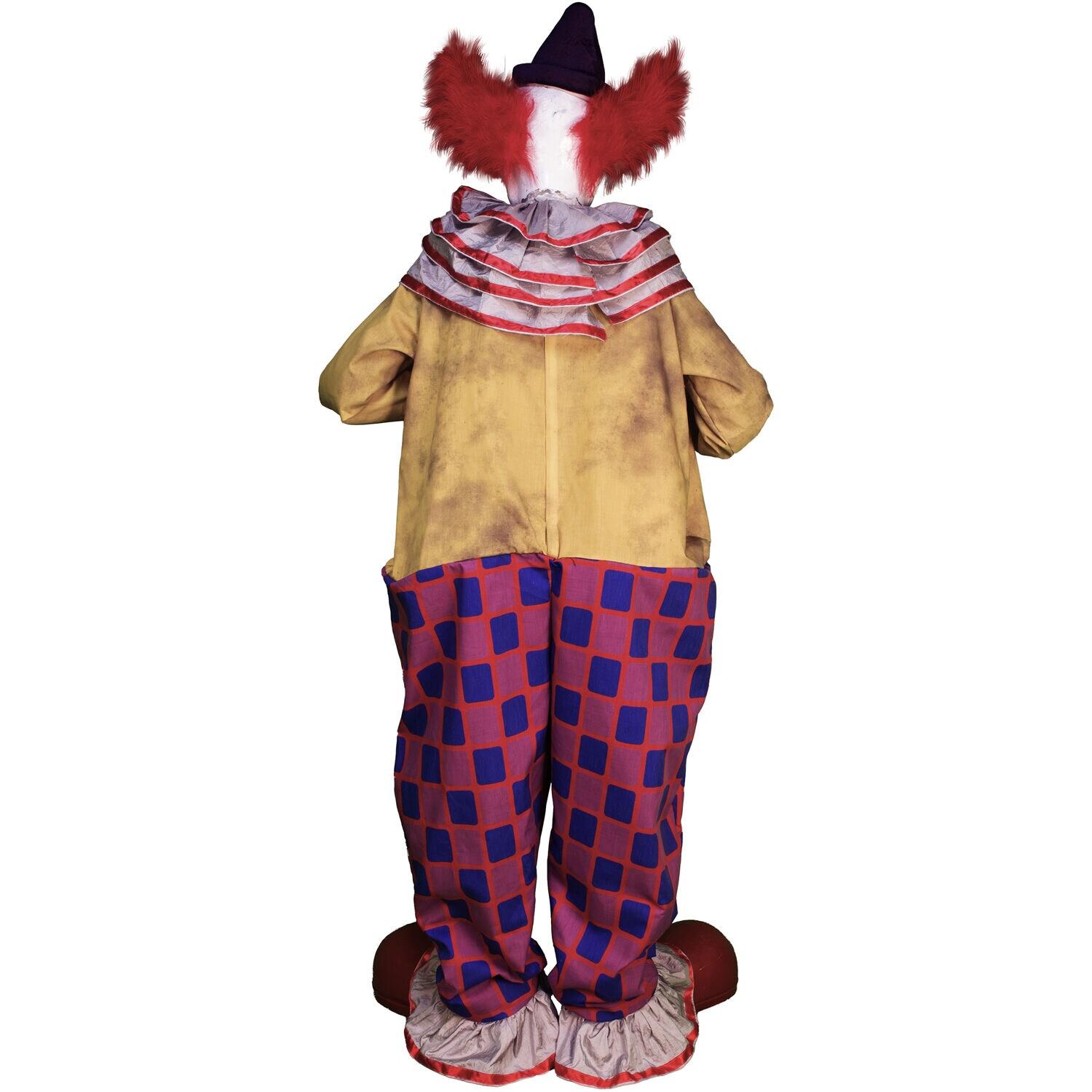 Haunted Hill Farm Puddin the Startling Arms Clown by Tekky, Talking Halloween, Plug-In or Battery