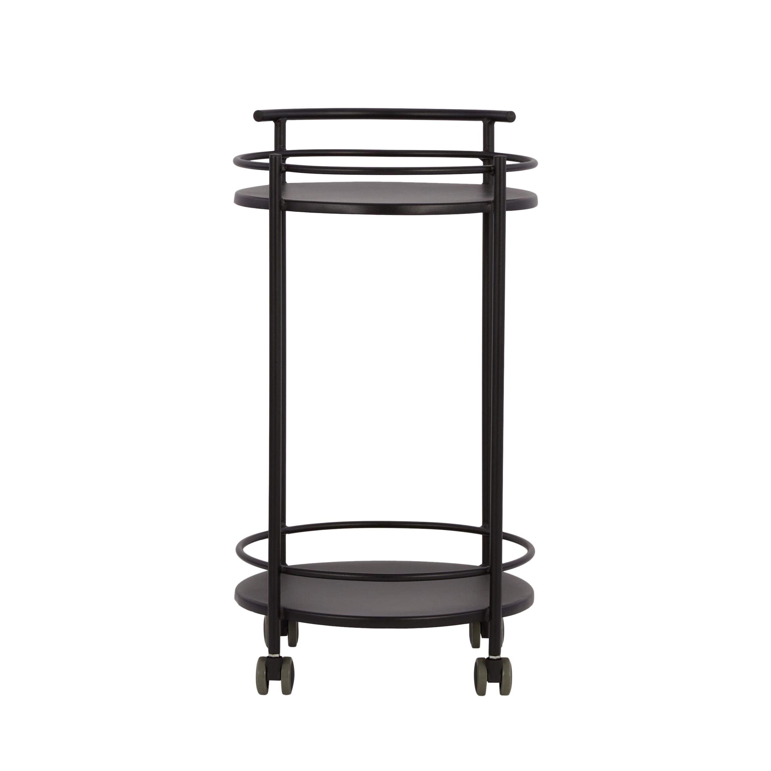 Style Selections Black Steel Outdoor Serving Cart
