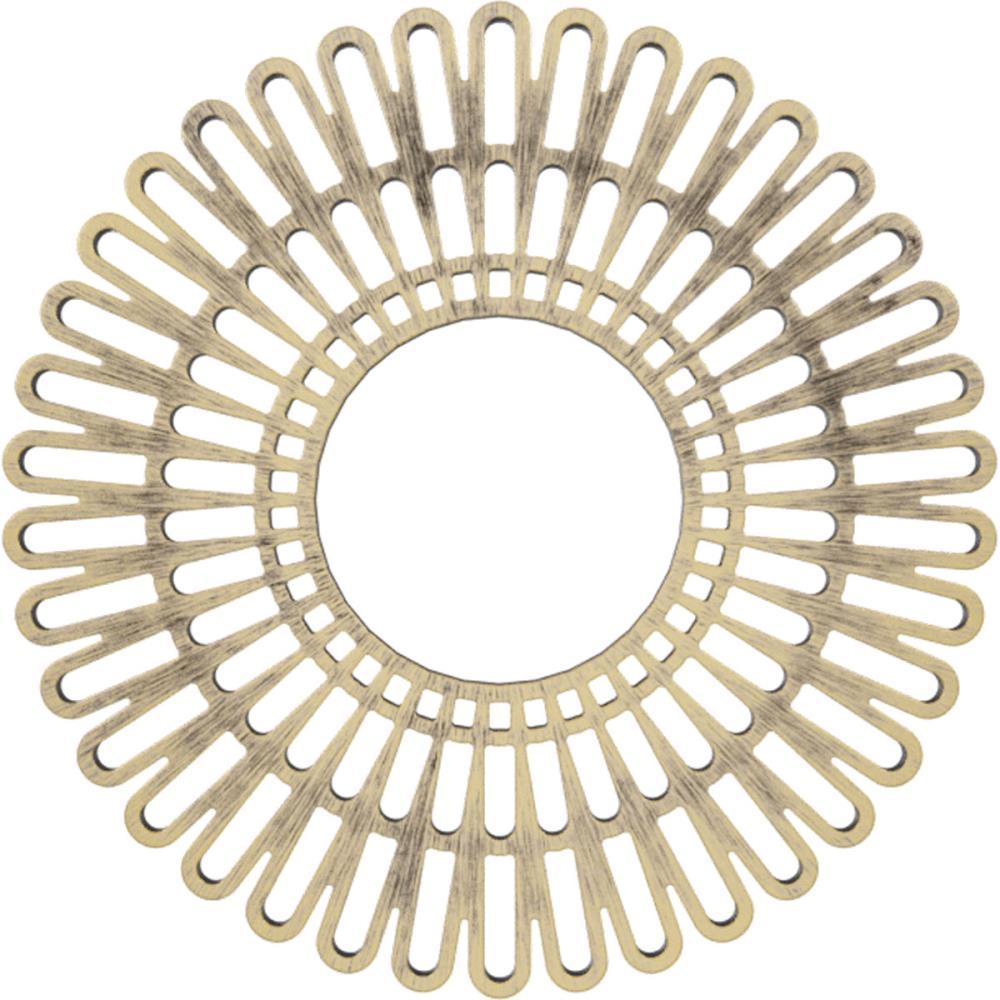 24"OD x 8 7/8"ID x 3/4"P Cornelius Architectural Grade PVC Pierced Ceiling Medallion, Antiqued Pale Gold