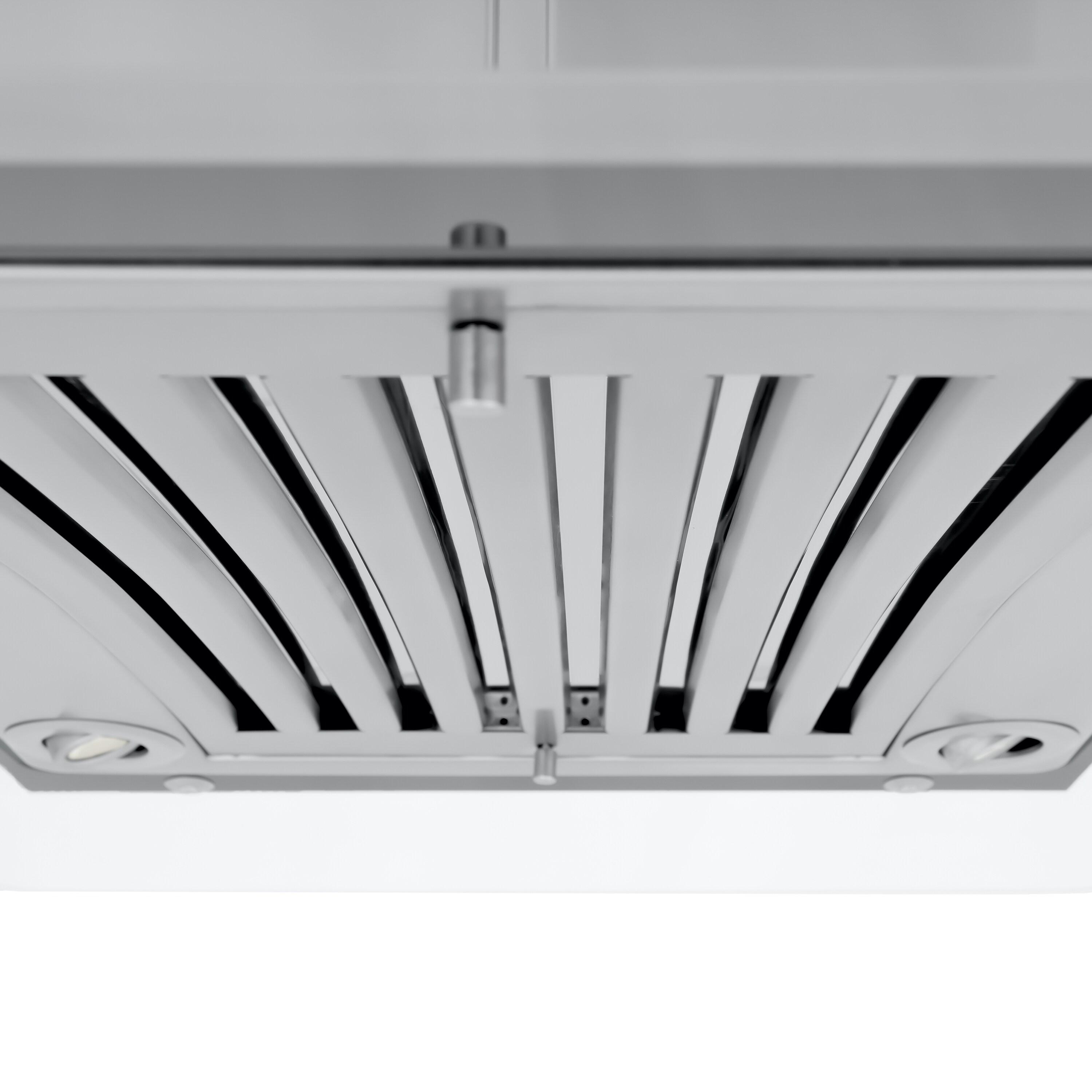 36" 400 CFM Ducted Island Range Hood in Stainless Steel