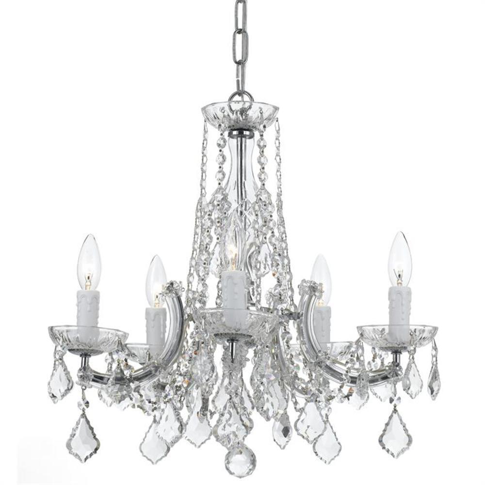 Crystorama Lighting - Five Light Chandelier - Maria Theresa - 5 Light Chandelier