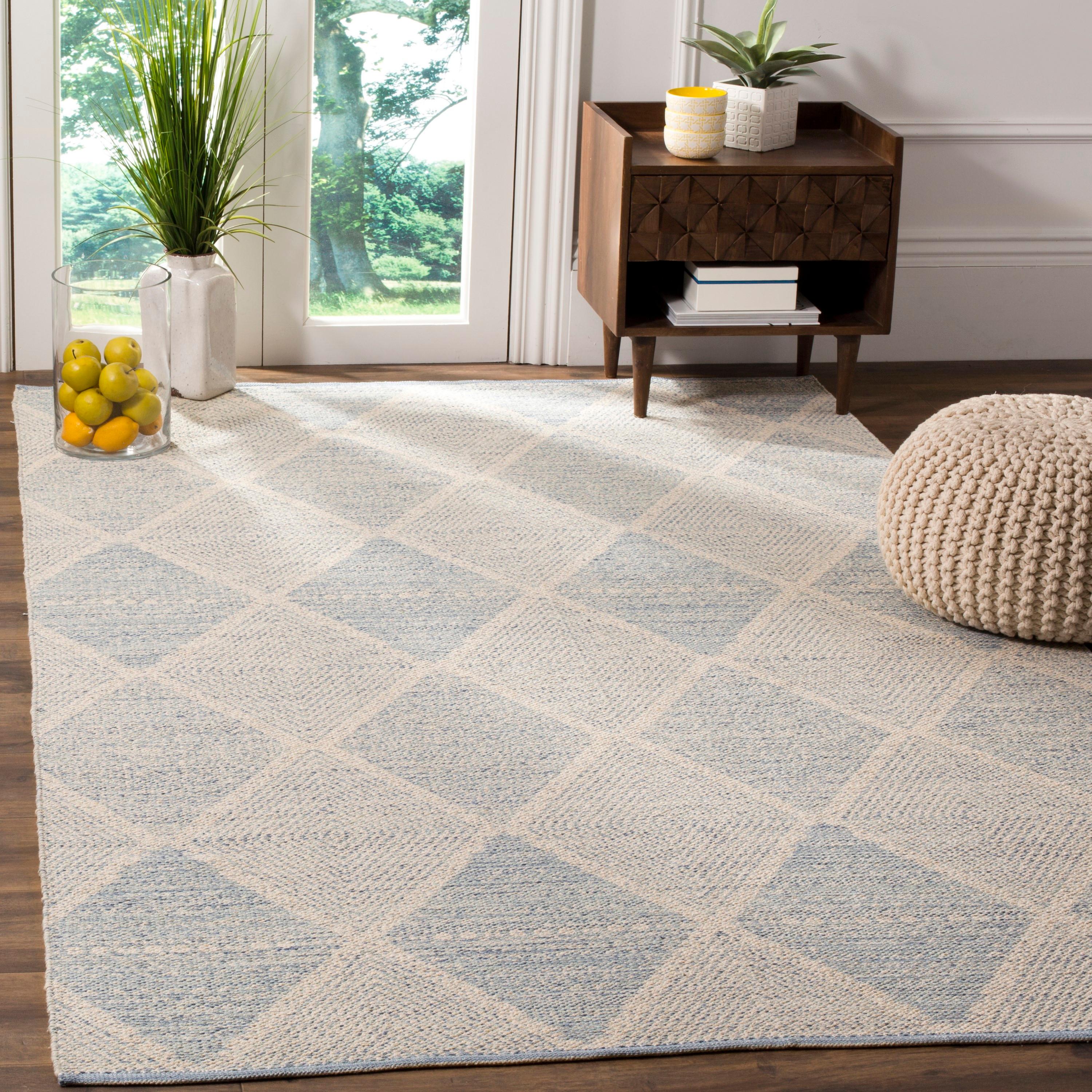Montauk MTK822 Hand Woven Indoor Accent Rug - Light Blue - 3'x5' - Safavieh.