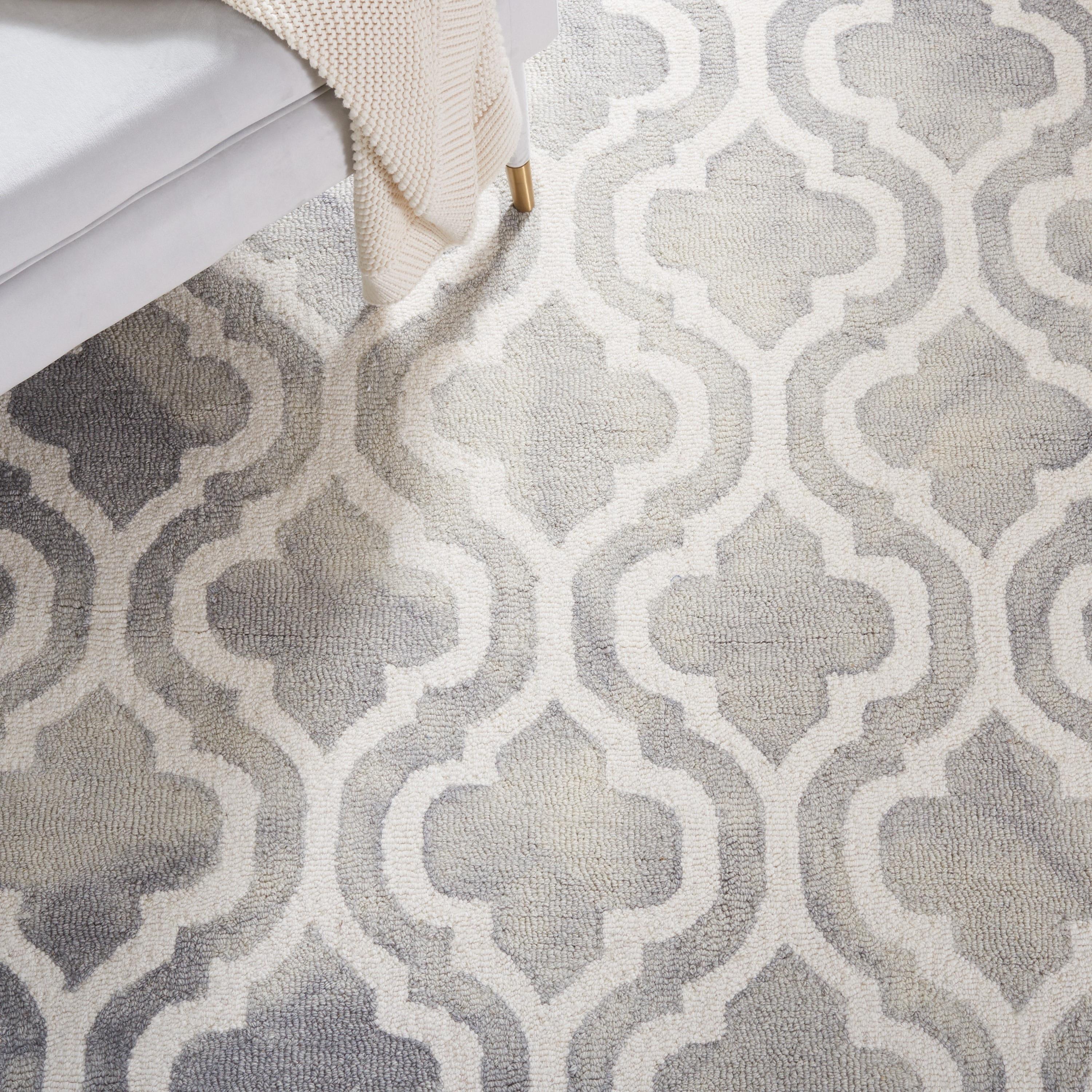 Dip Dye DDY537 Hand Tufted Accent Rug - Grey/Ivory - 2'x3' - Safavieh.
