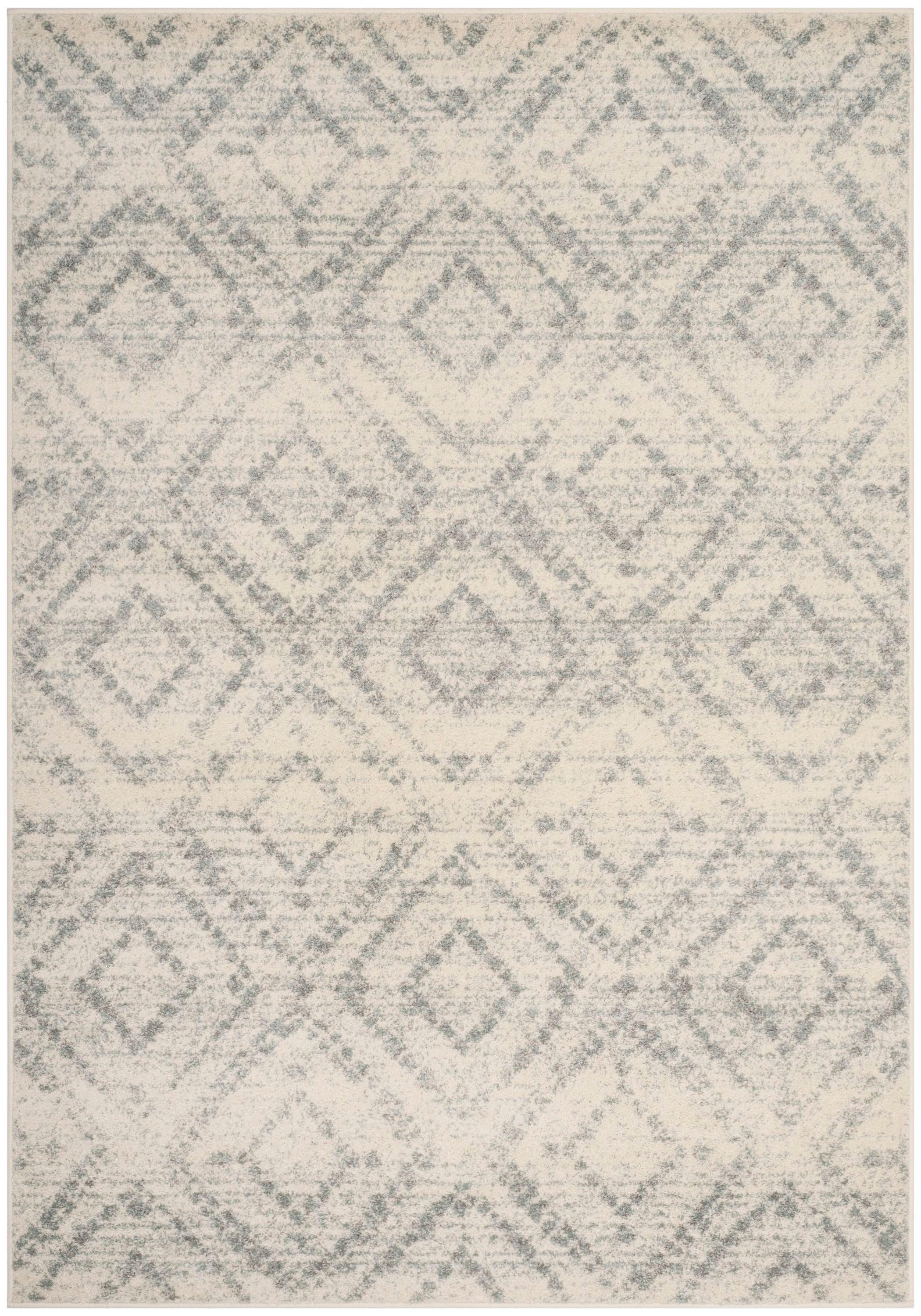 Adirondack ADR131 Machine Made Indoor Area Rug - Ivory/Light Blue - 6'x9' - Safavieh