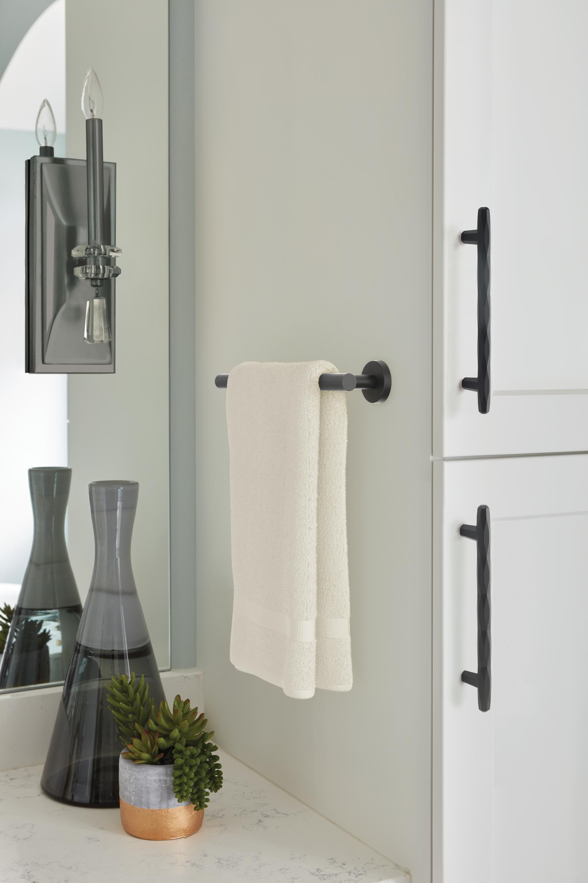 Amerock Arrondi Matte Black 9 inch (229mm) Towel Bar