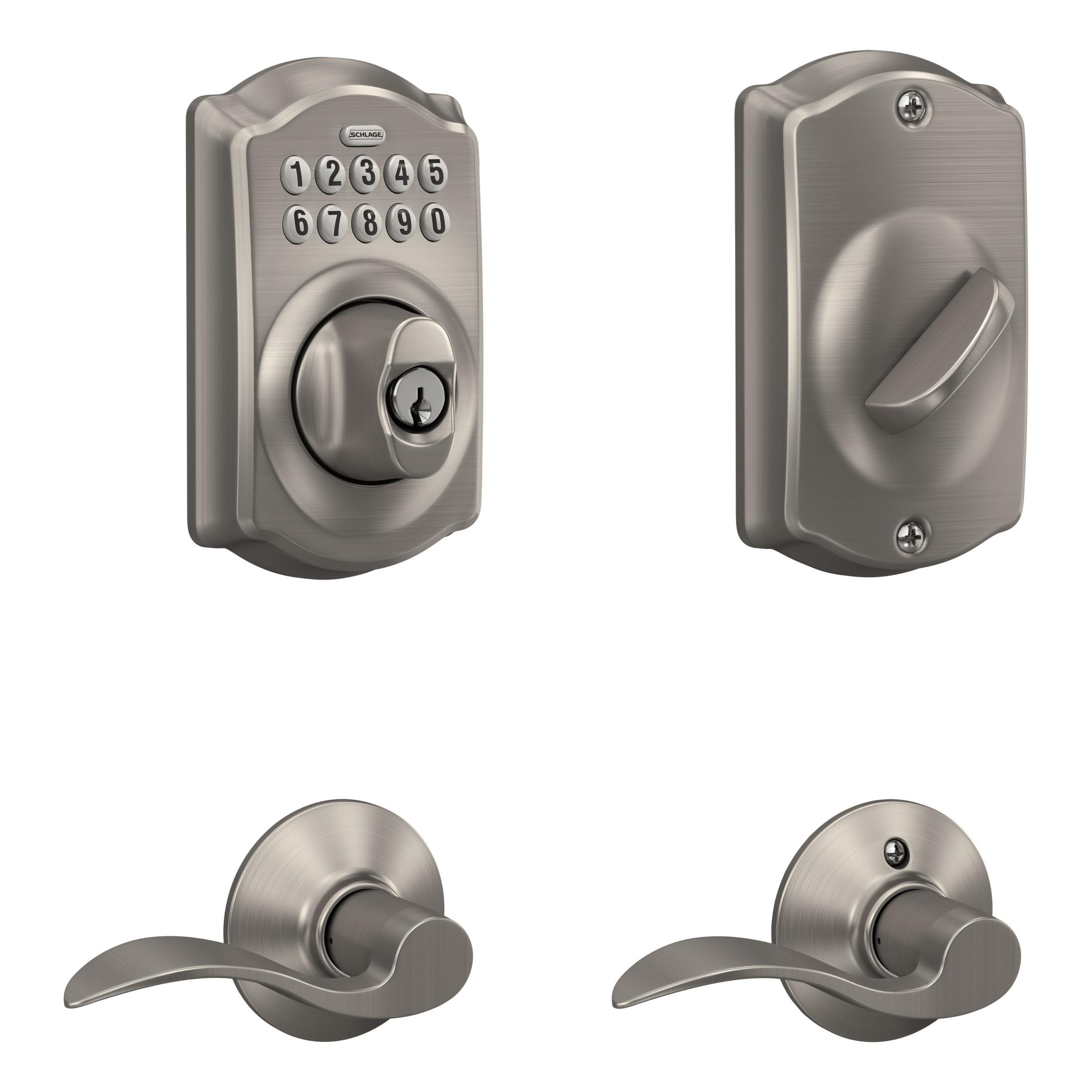 Schlage Satin Nickel Metal Electronic Keypad Entry Lock