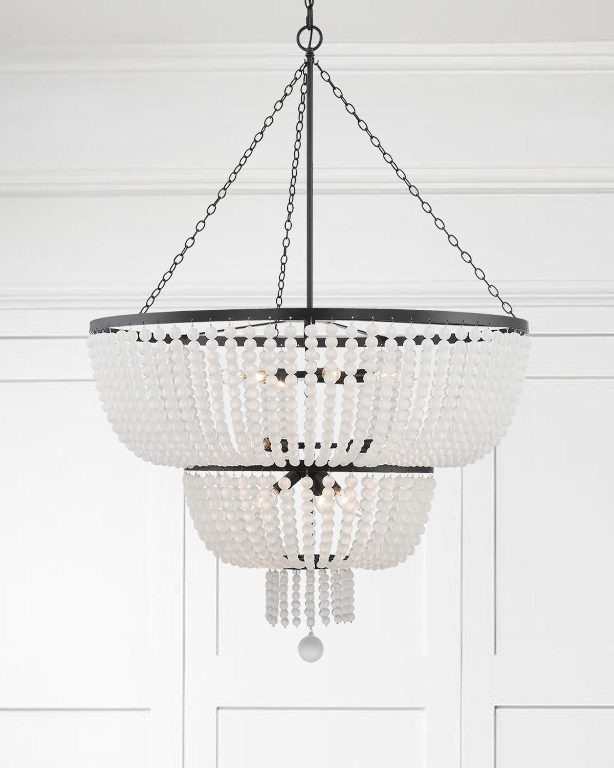 Crystorama Lighting Rylee 12 - Light Chandelier in  Matte Black