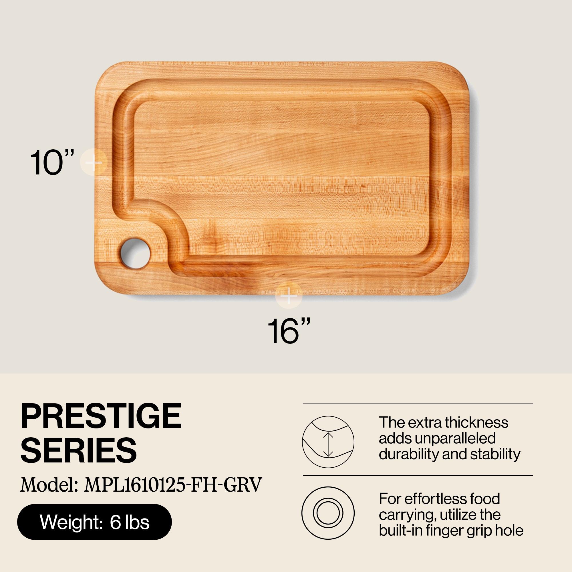 John Boos Prestige Series Maple Cutting Board with Juice Groove