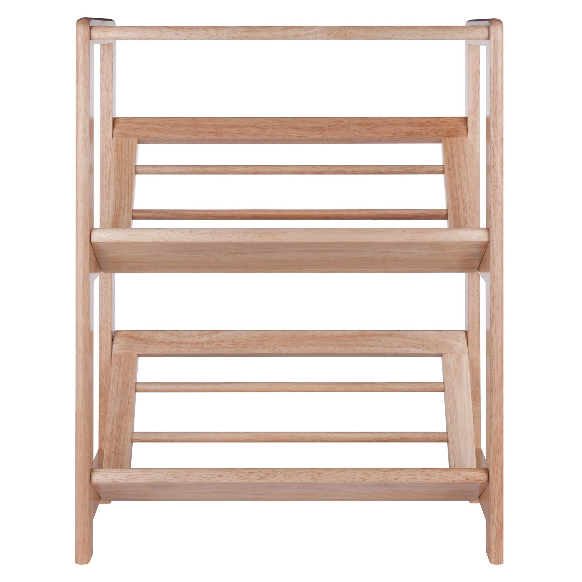 30.10" Juliet Book Shelf Natural - Winsome: 3-Tier Open-Back Design, Wood Composite, Metal Hardware