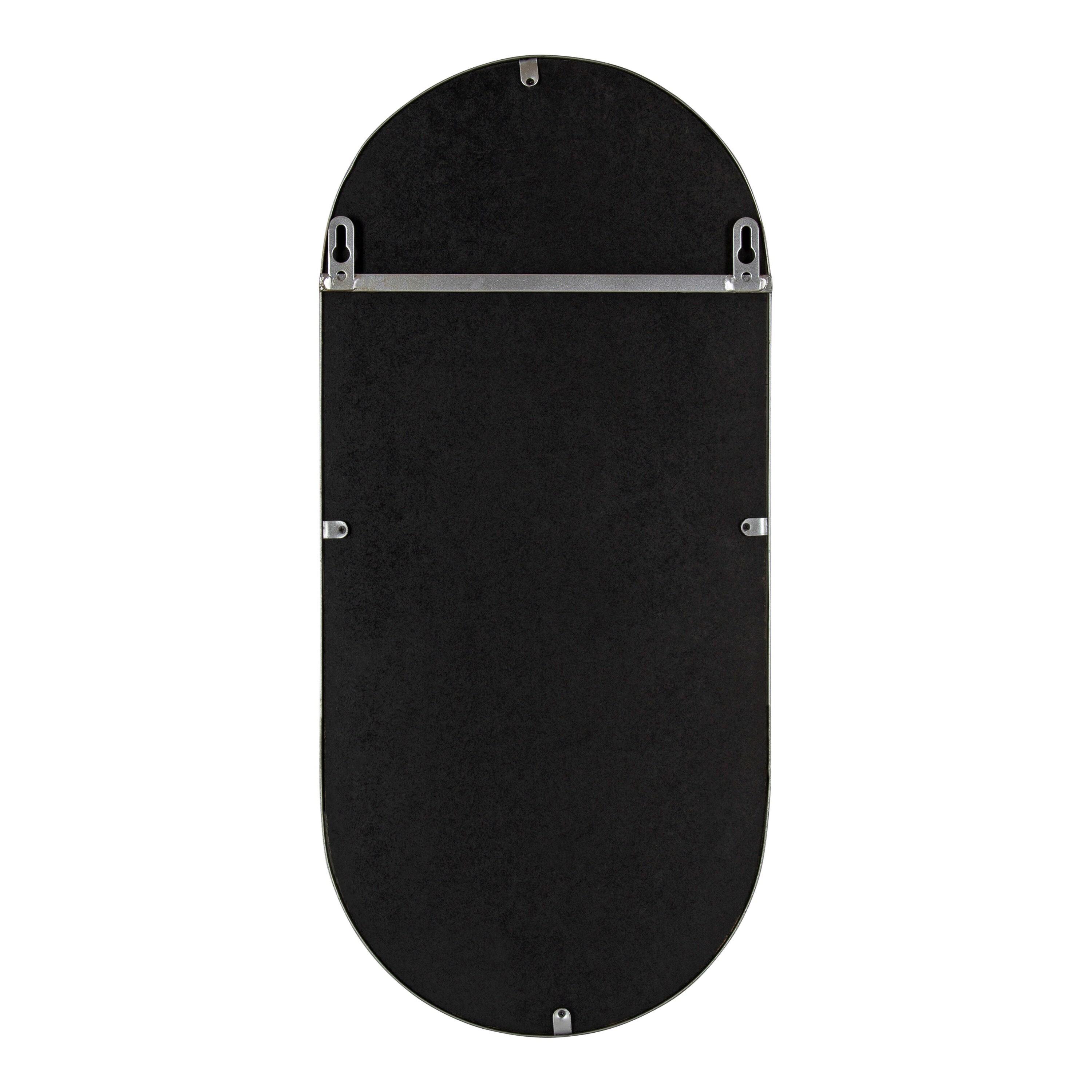 Lumi Metal Flat Mirror with Shelves
