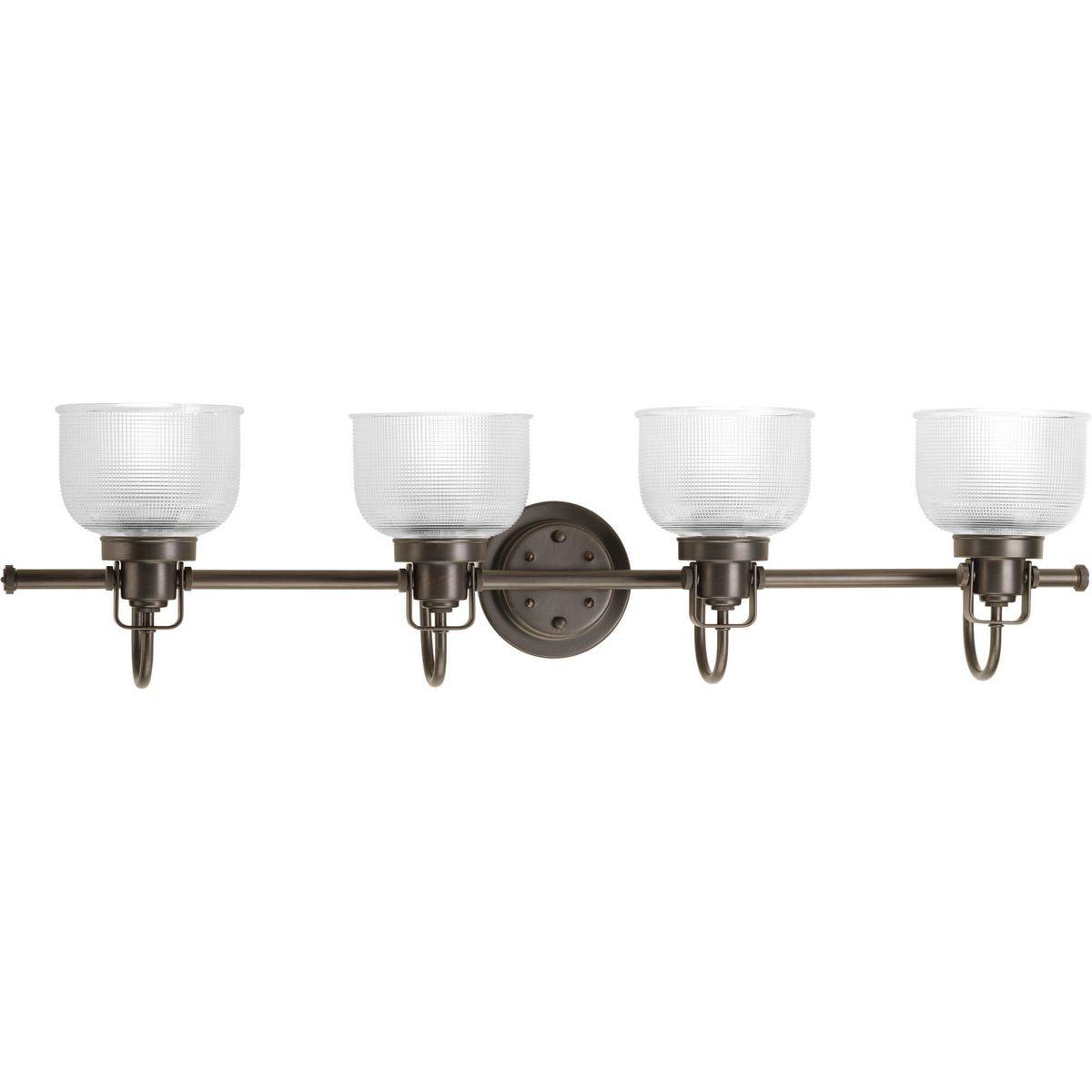 Rosser 4 Light Transparent Dimmable Vanity Light