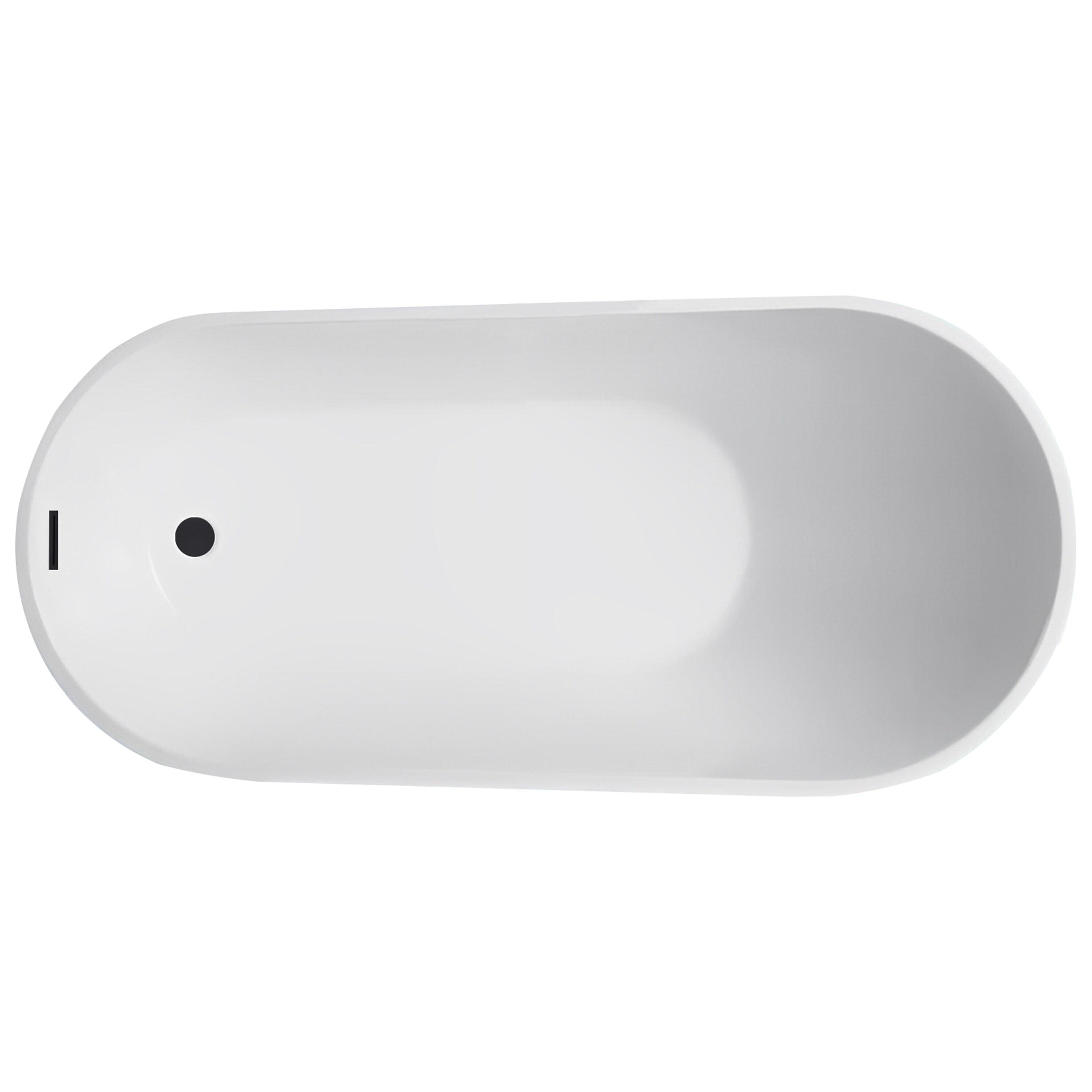 Cora 67" x 32" Freestanding Acrylic Bathtub