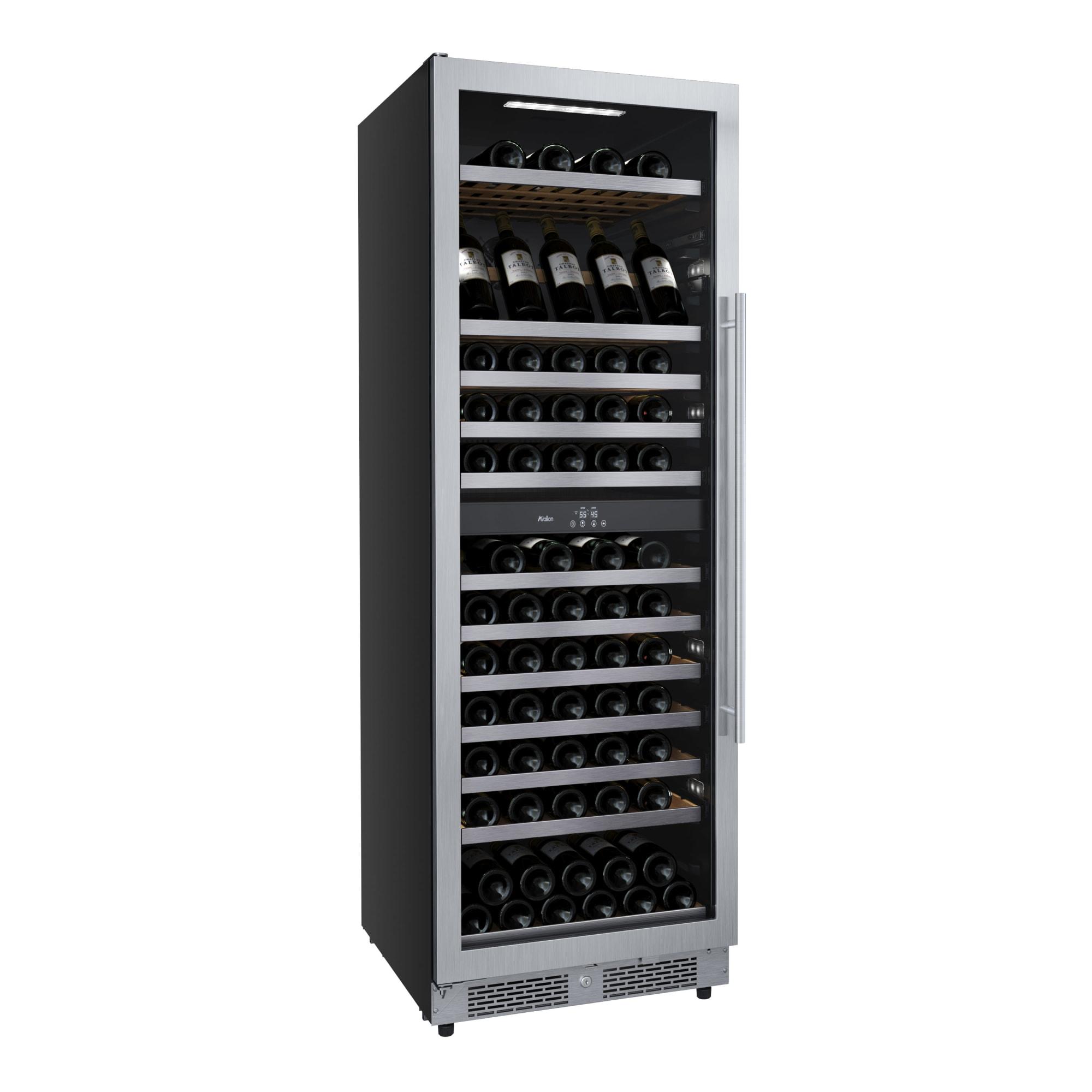Avallon Awc243tdzlha 24" Wide 140 Bottle Capacity Built-In Or Free Standing Wine Cooler -
