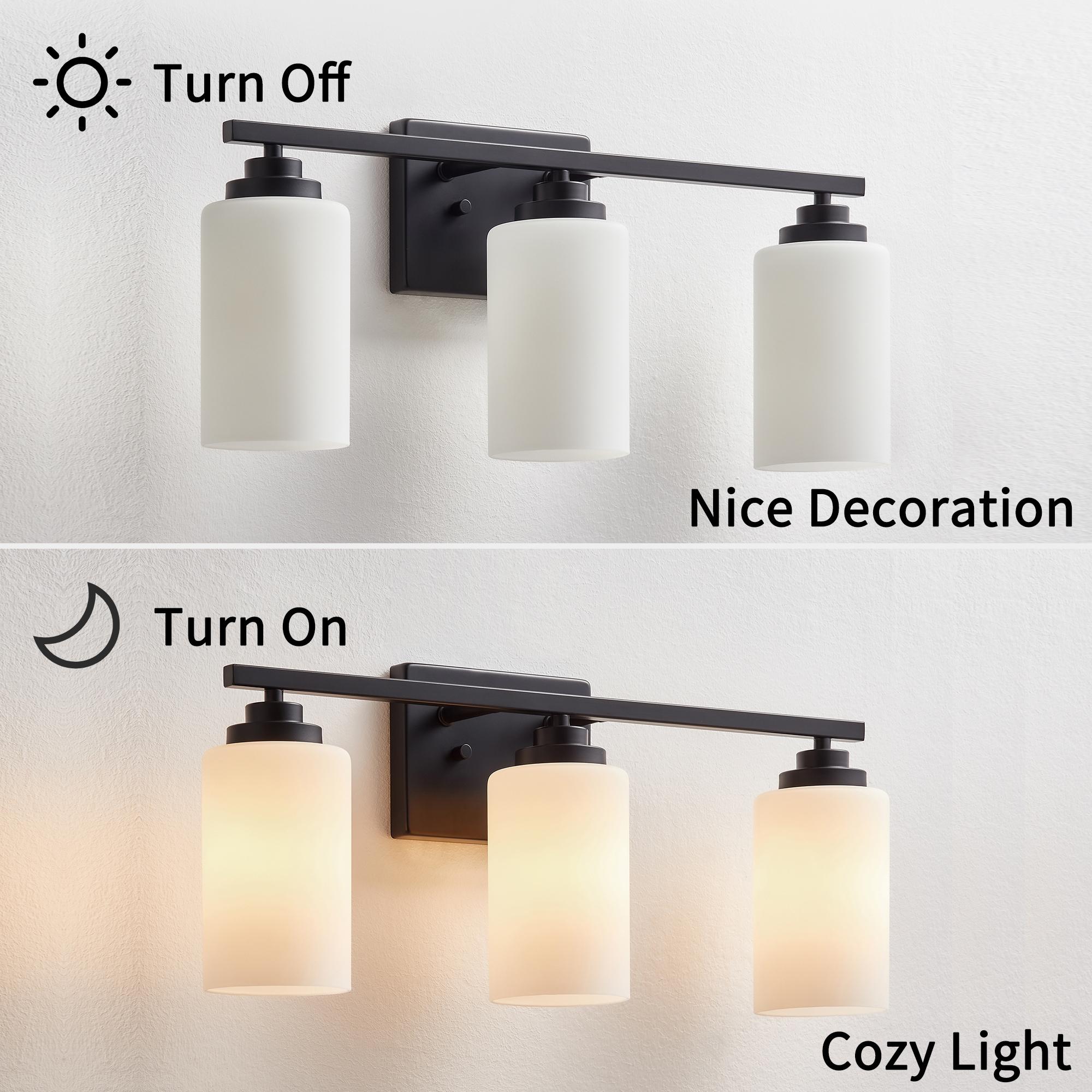 Kawoti Vanity Light With Frosted White Glass