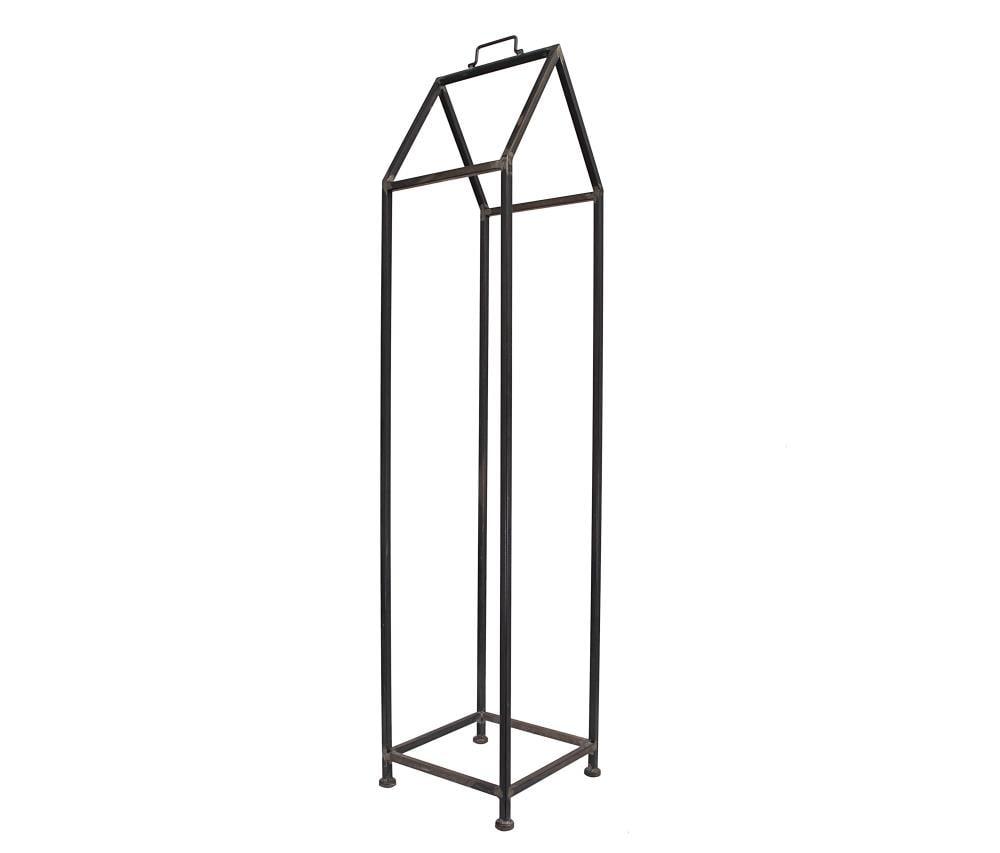 Metal House Shaped Fire Wood Holder 18" x 19" - Storied Home