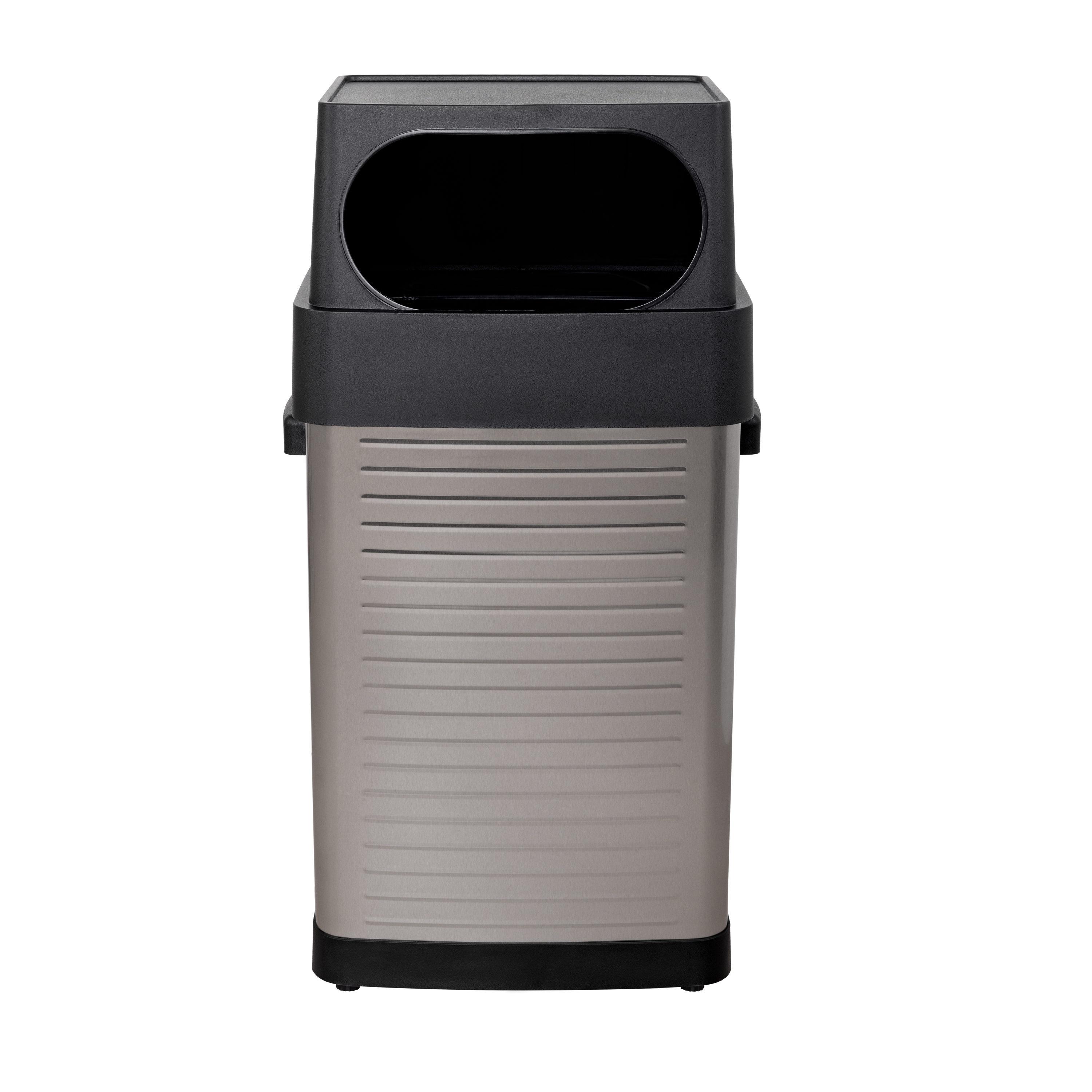 Seville Classics UltraHD 17-Gal. Commercial Stainless Steel Trash Bin