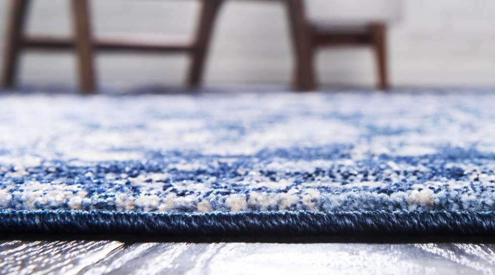Unique Loom 3' 1 x 5' 3 Blue La Jolla Vintage Area Rug