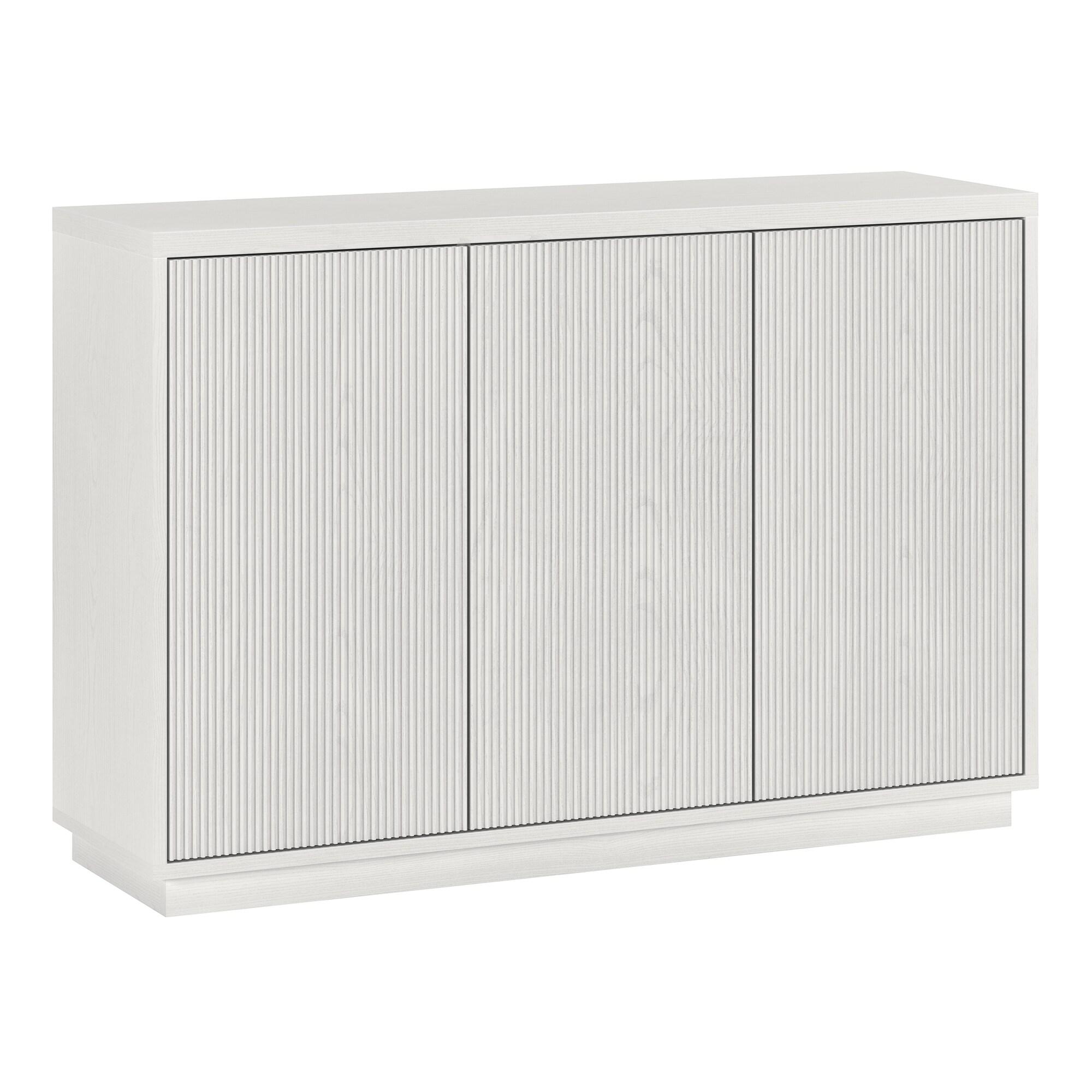 Henn&Hart 47.5" White MDF Buffet Table