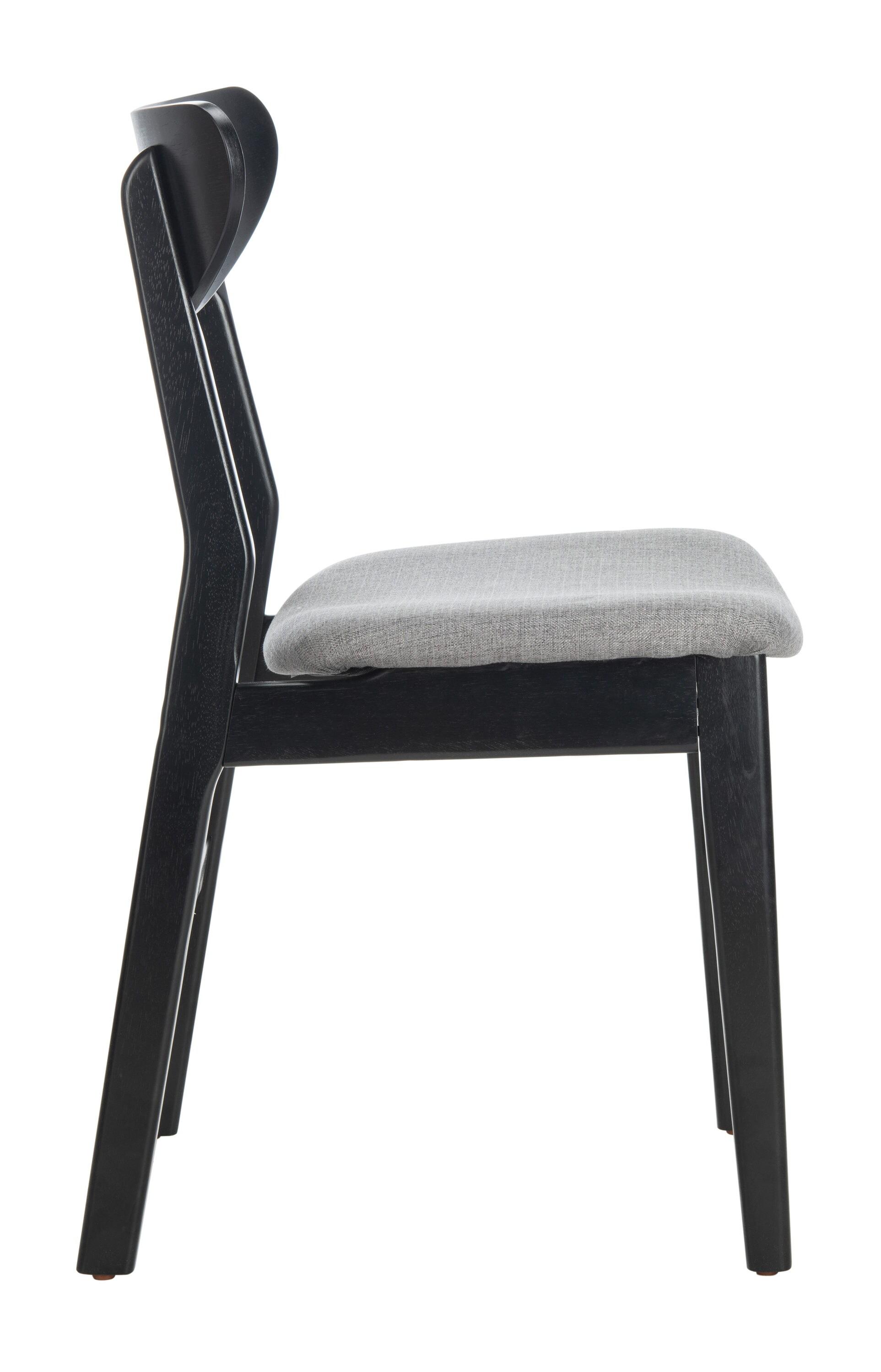 Lucca Retro Dining Chair (Set of 2) - DCH1001 - Black/Grey - Safavieh