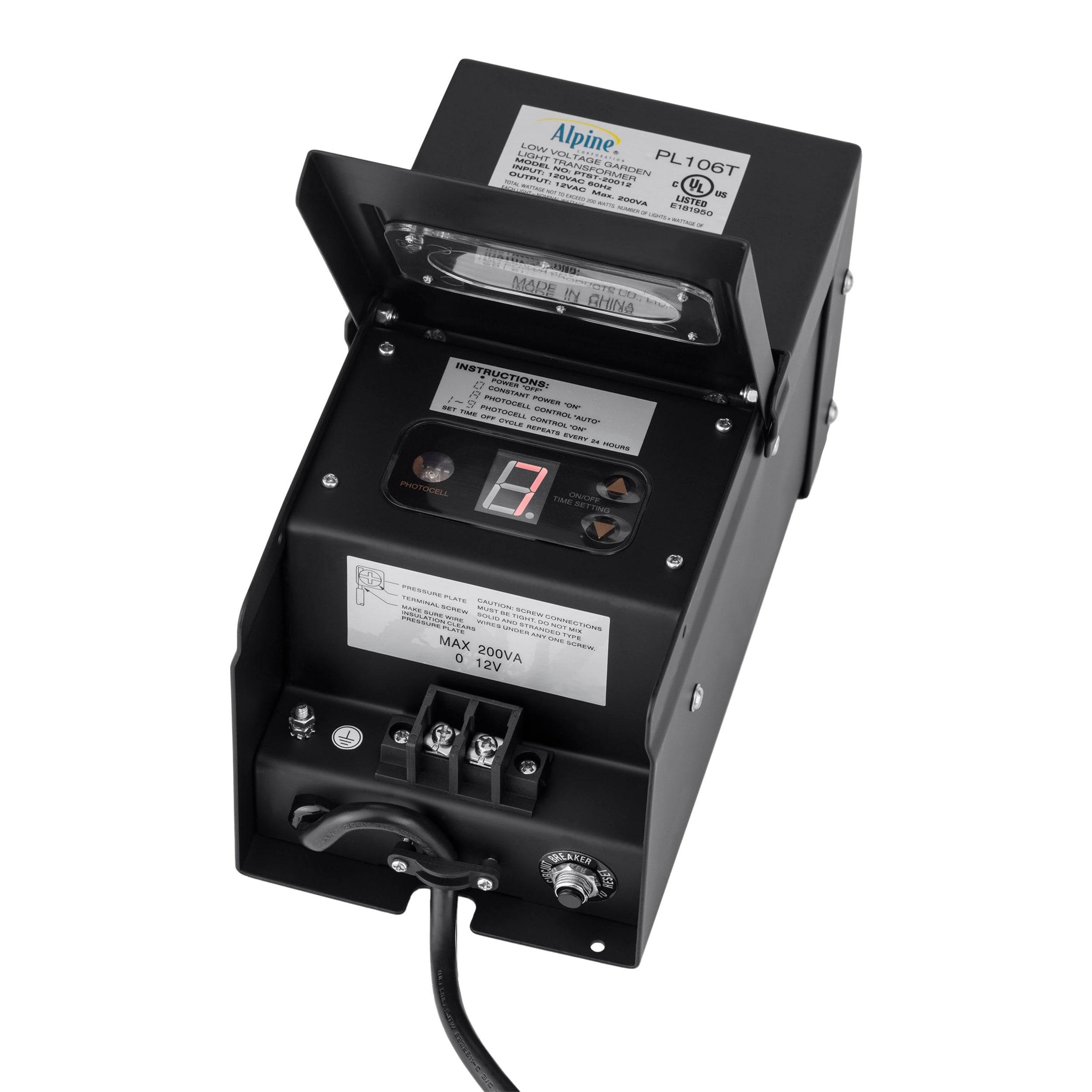 200 Watt Transformer with Timer and Photo Cell