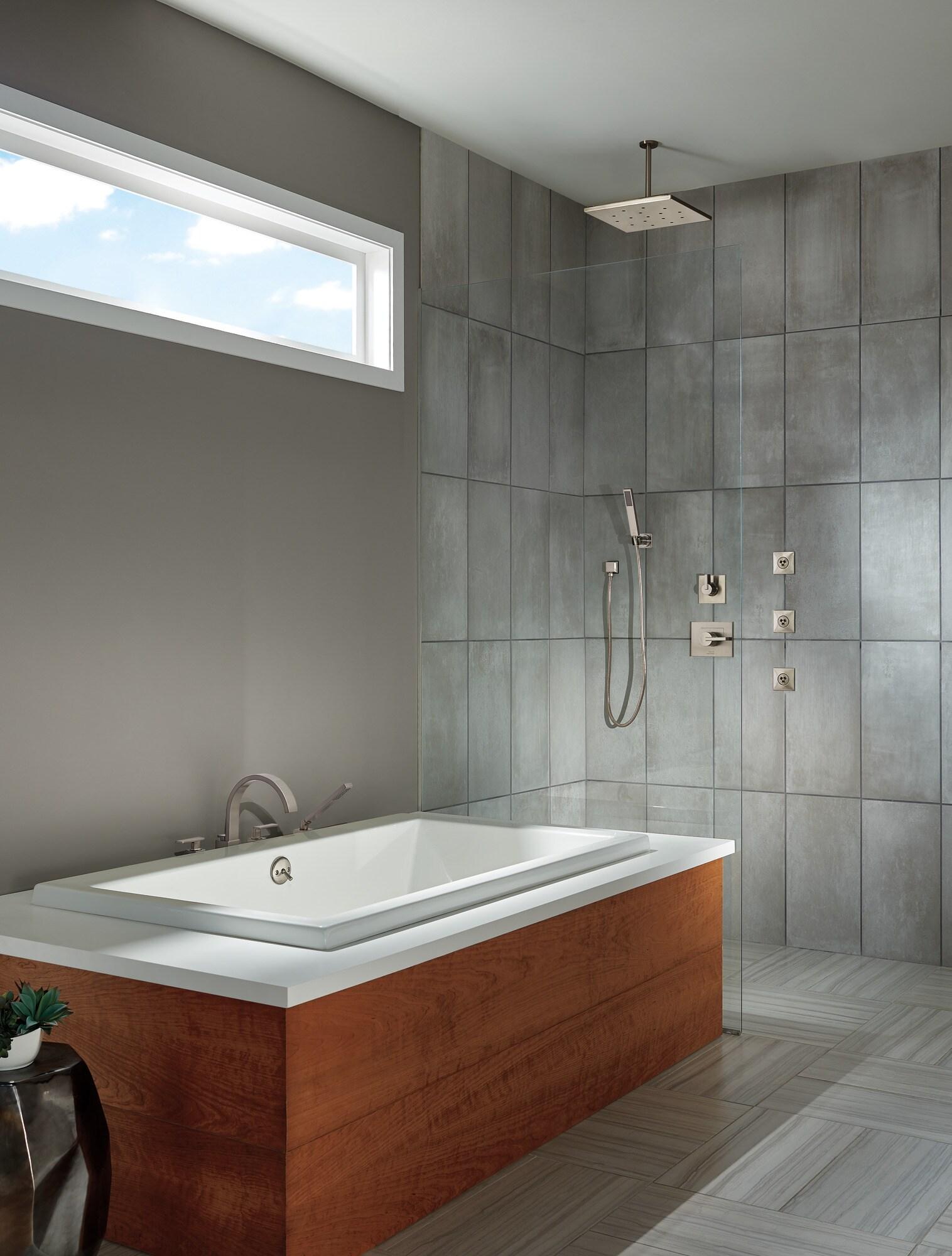 Stainless Steel Ceiling Mount Shower Arm with Flange