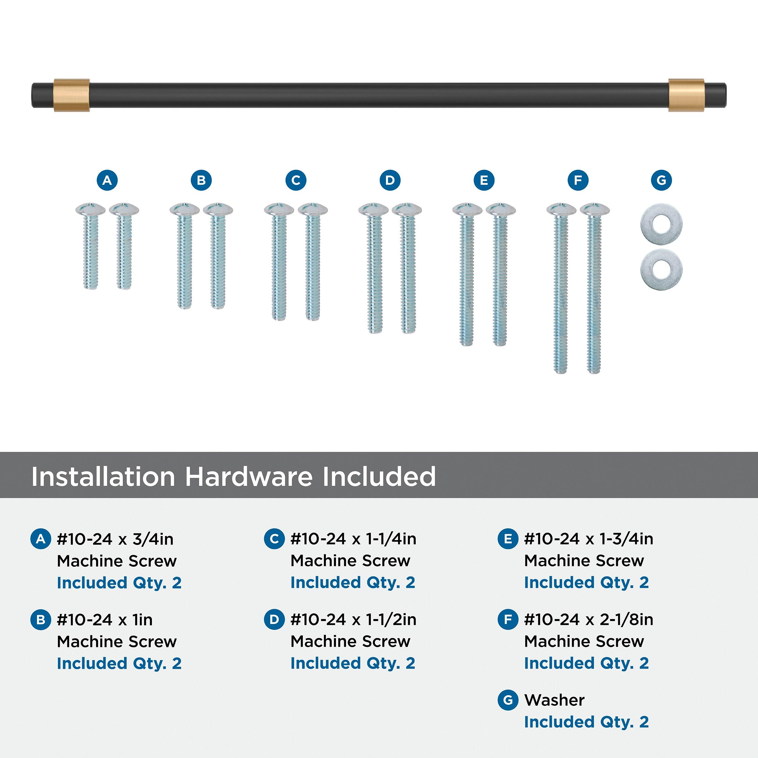 Amerock Mergence 18 inch (457mm) Center-to-Center Matte Black/Champagne Bronze Appliance Pull