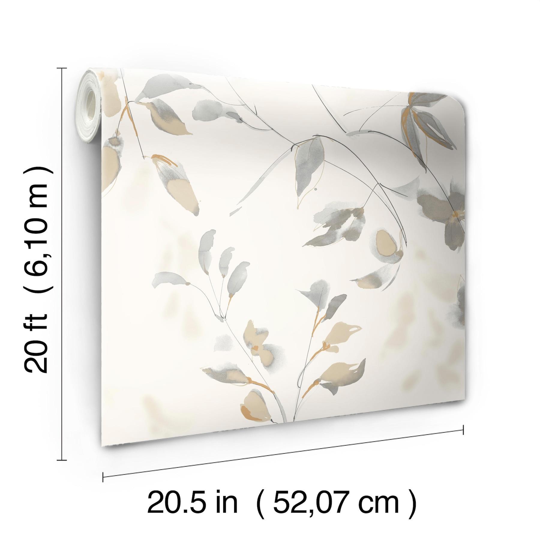 Linden Flower Premium Peel + Stick Wallpaper - Natural