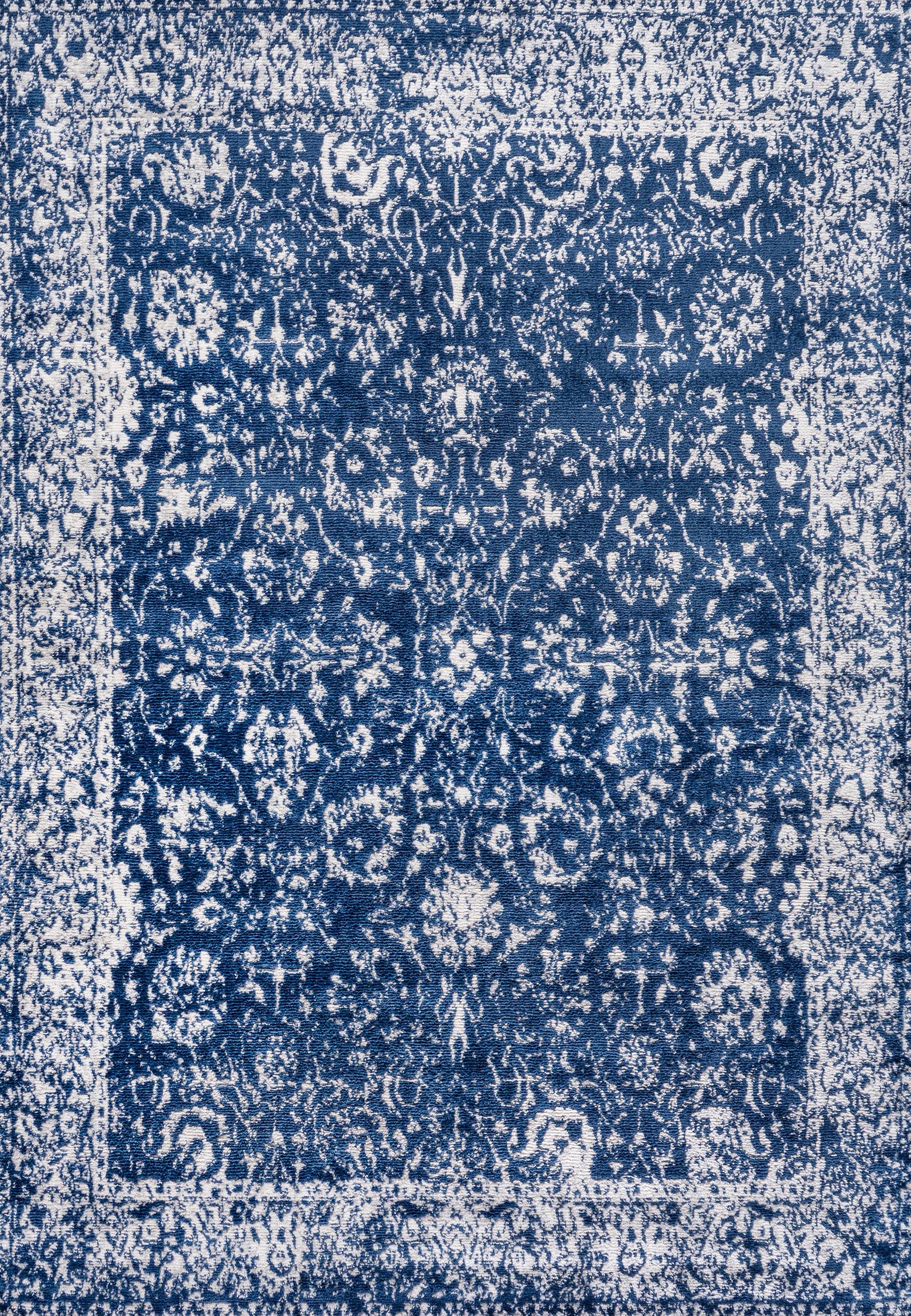 3'x5' Soleiman Modern Persian Area Rug, Navy - JONATHAN Y