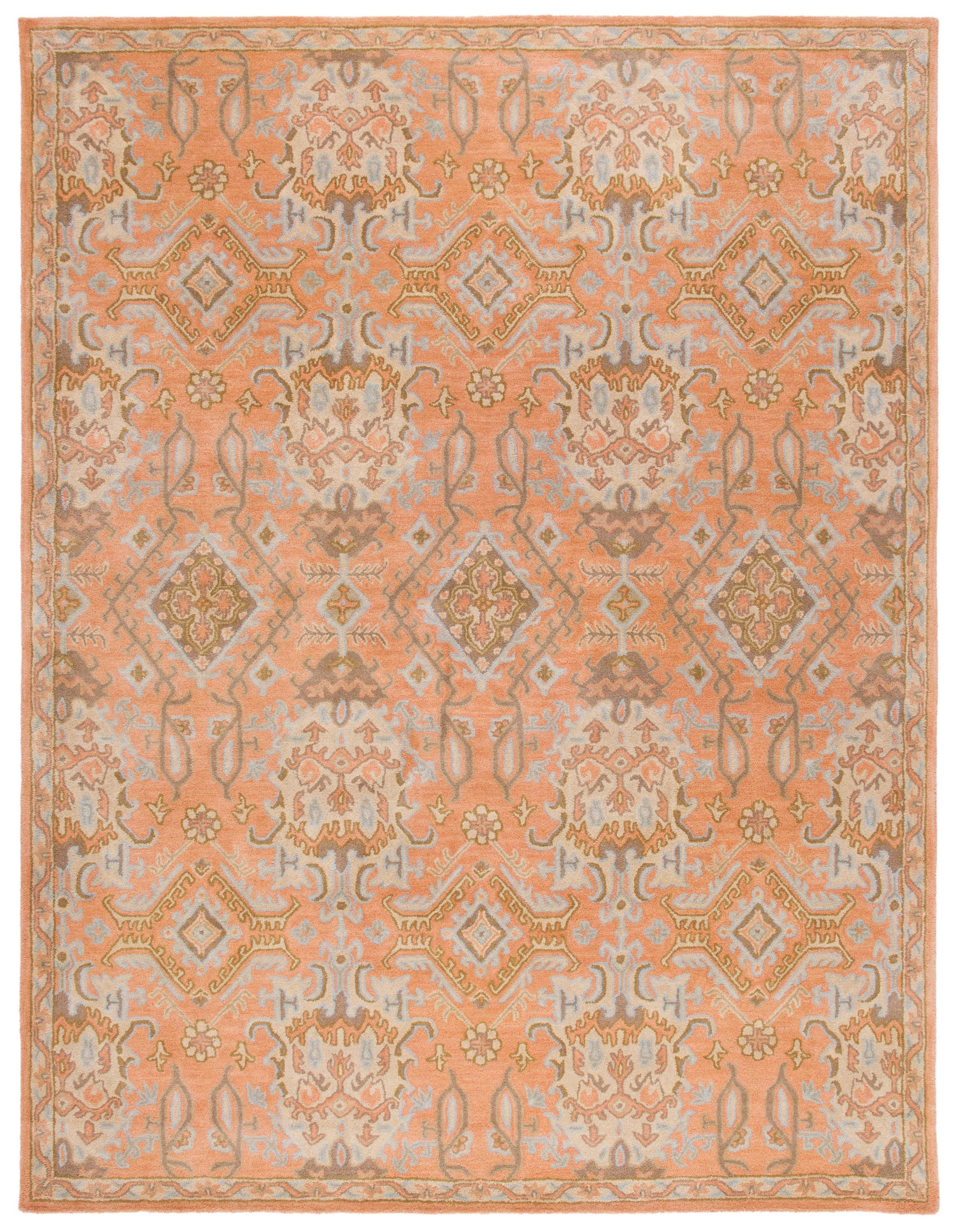 Wyndham WYD203 Power Loomed Area Rug - Terracotta - 6'x9' - Safavieh.