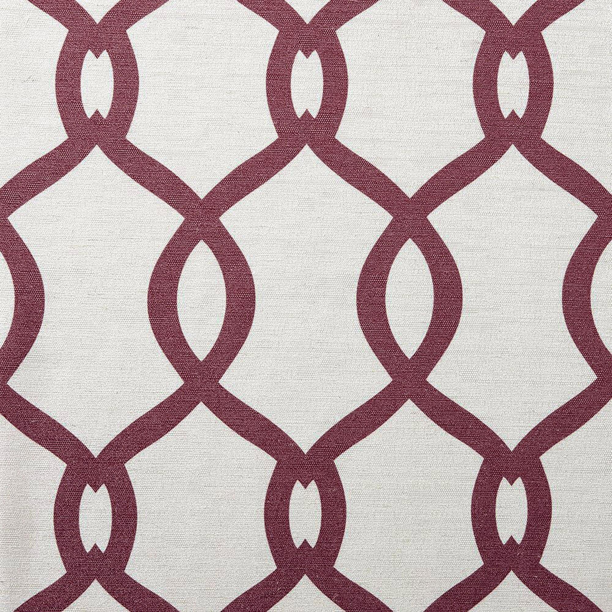 EXCLUSIVE HOME Kochi Light Filtering Linen Blend Grommet Top Curtain Panel Pair, 54"x96", Burgundy