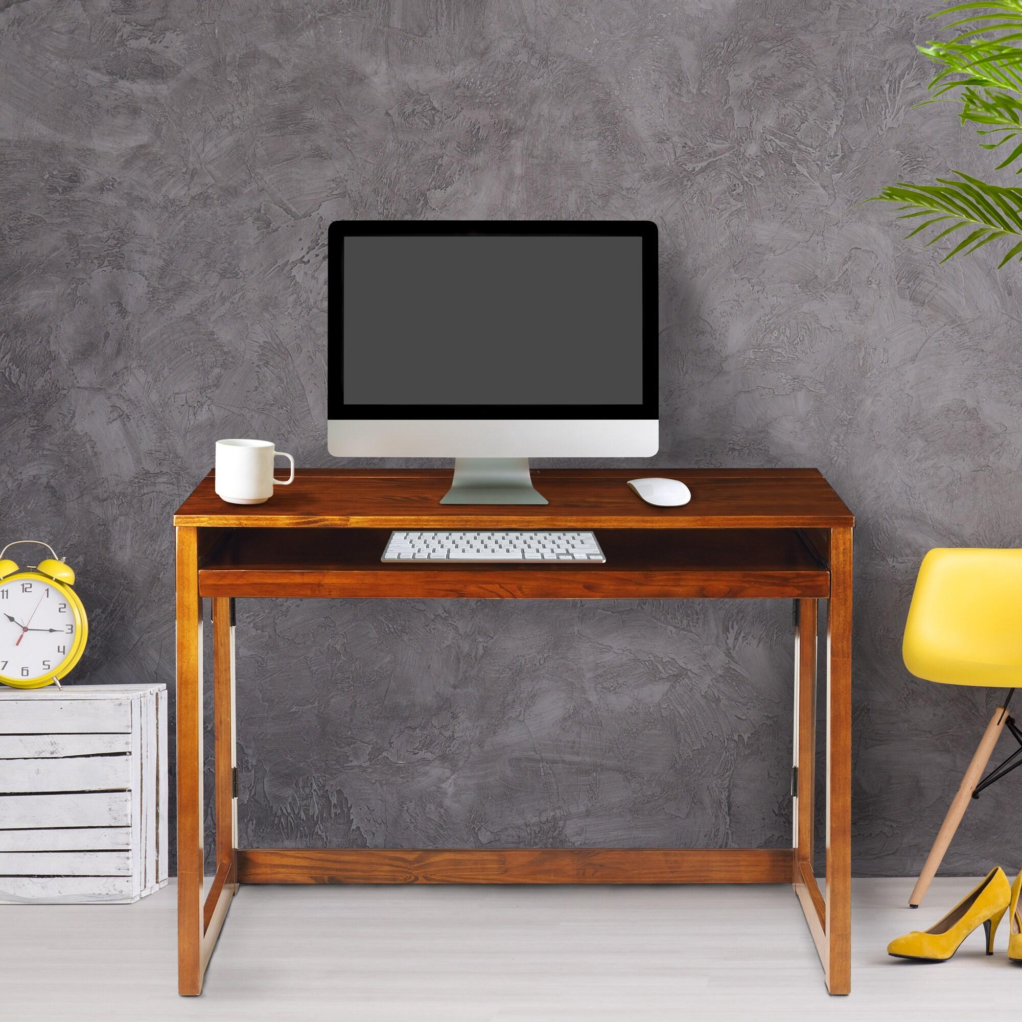 Yu Shan Co USA Ltd Modern Folding Desk with 4 USB Ports