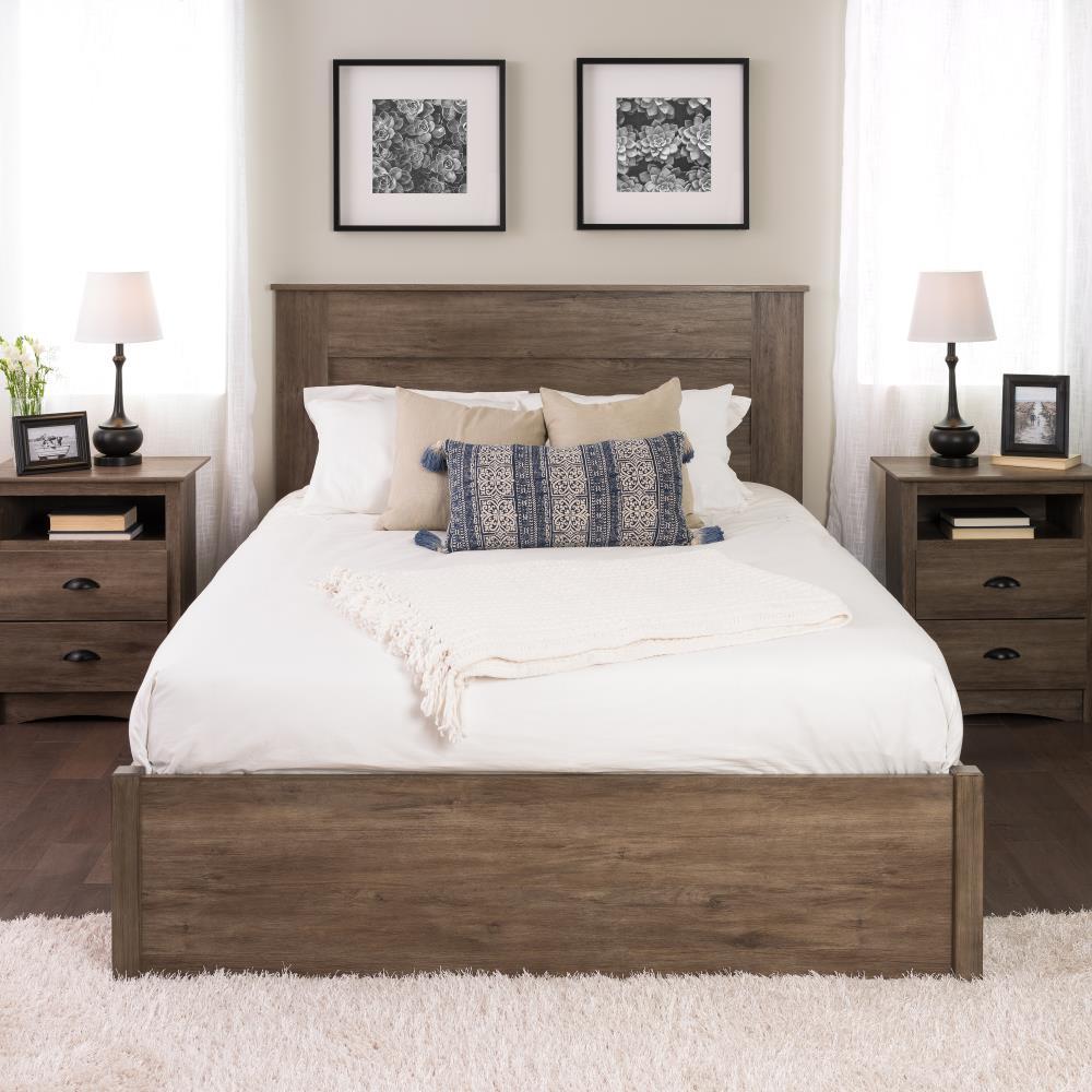 Queen Flat Panel Headboard Drifted Gray - Prepac