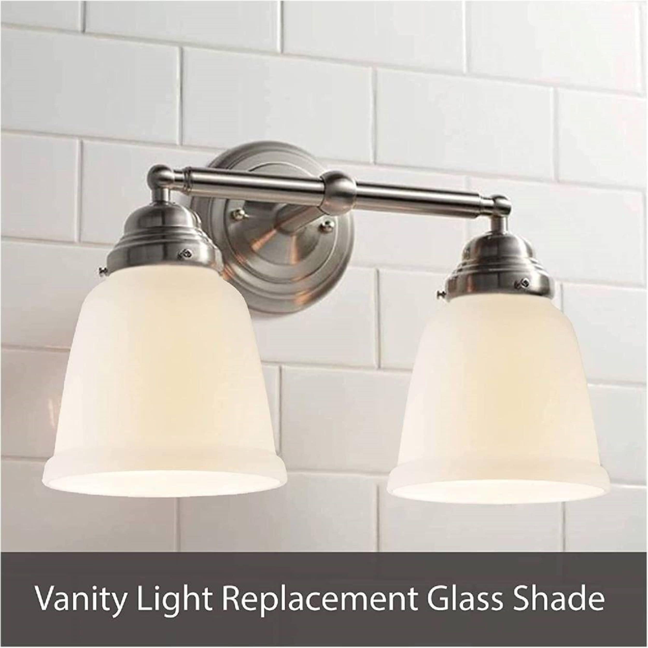 Aspen Creative Corporation 4.5'' H Glass Bell Ceiling Fan Fitter Shade (Set of 4)