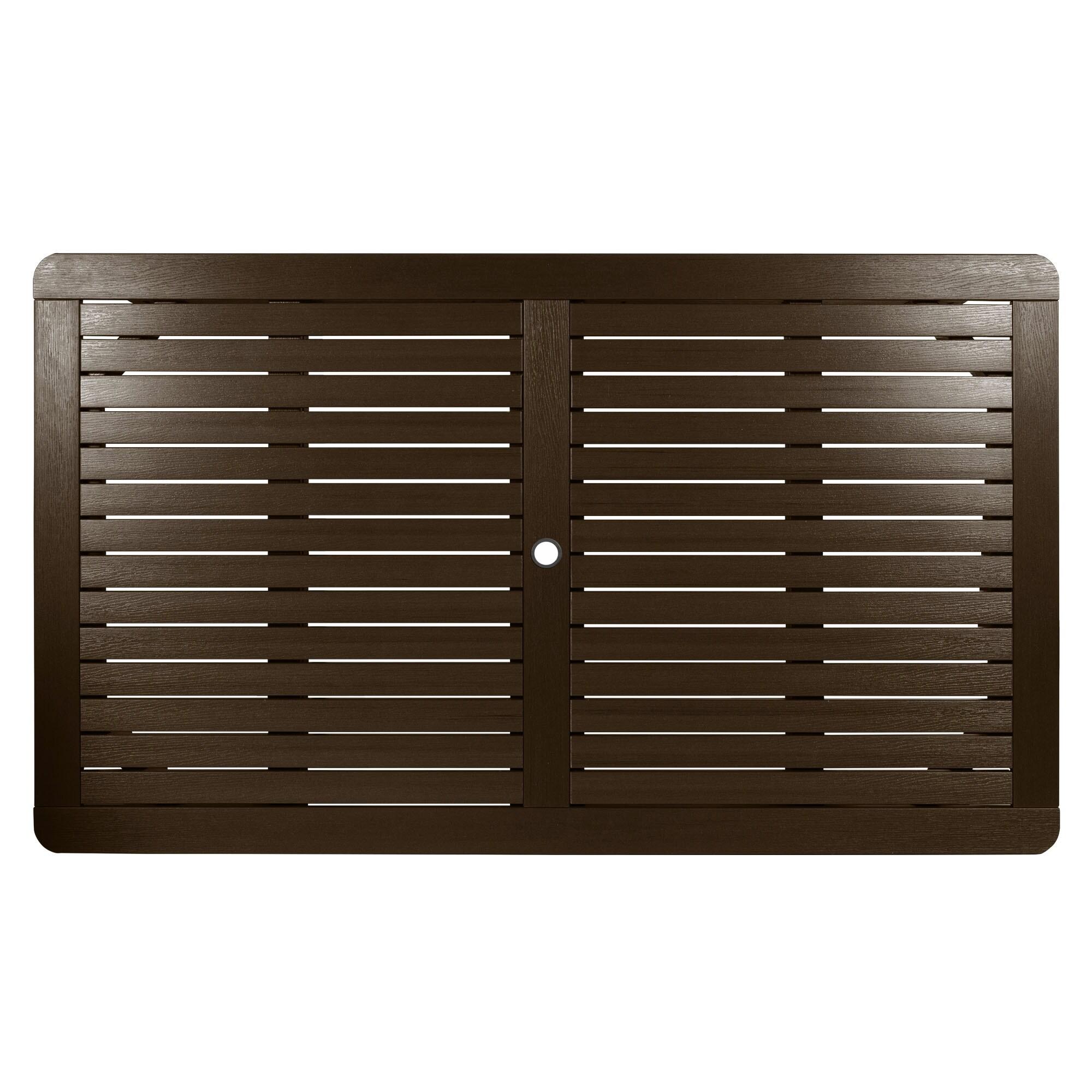 Highwood 7-pc Weatherly Dining Set - 42" x 72" Rectangle Table, Dining Height, Outdoor, Eco-friendly, Synthetic Wood