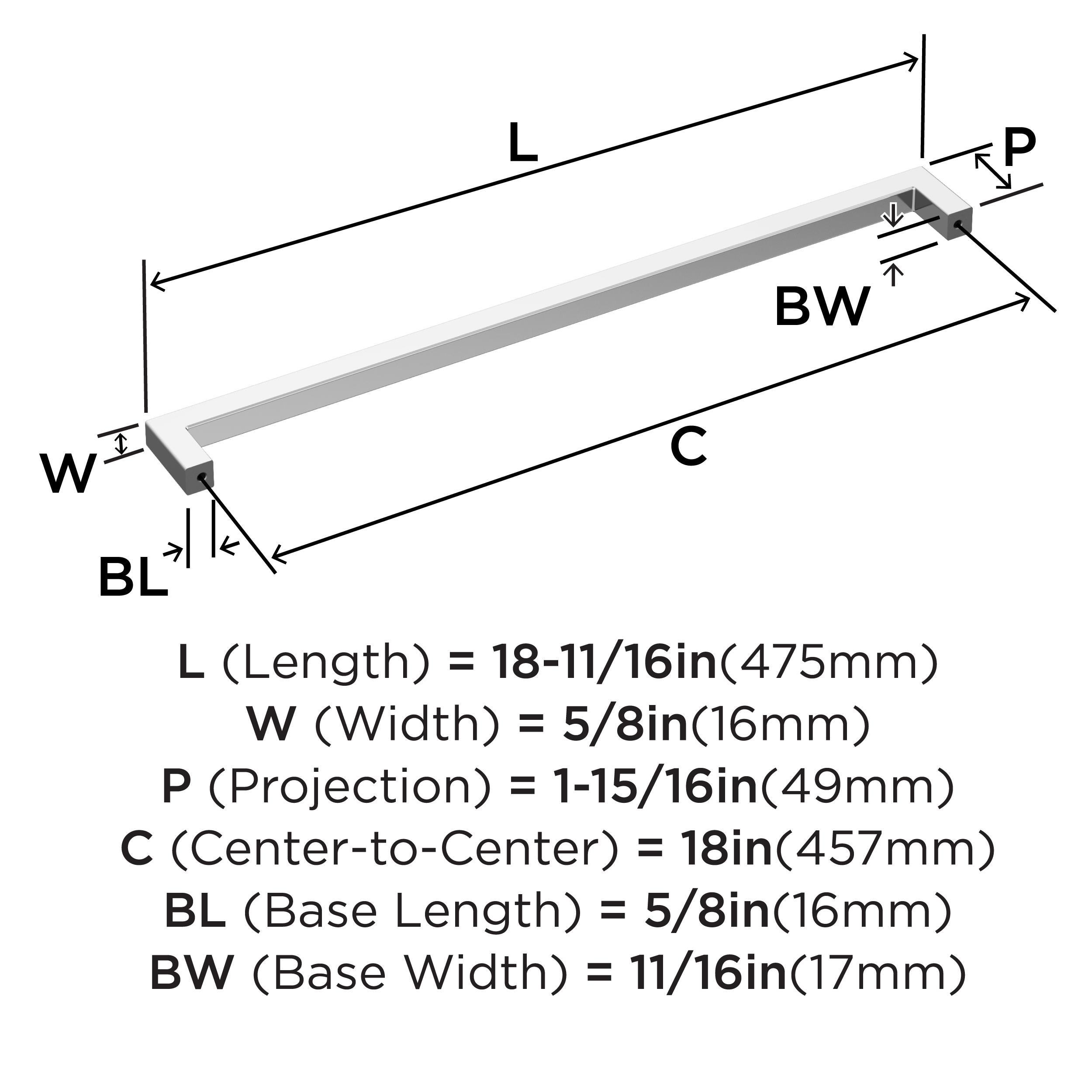 Monument 18" Center to Center Appliance Pull