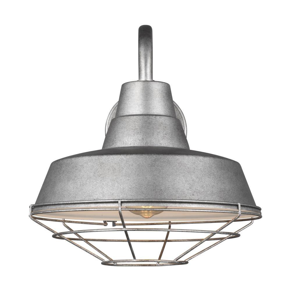 Generation Lighting Barn Light Weathered Pewter Medium Cage