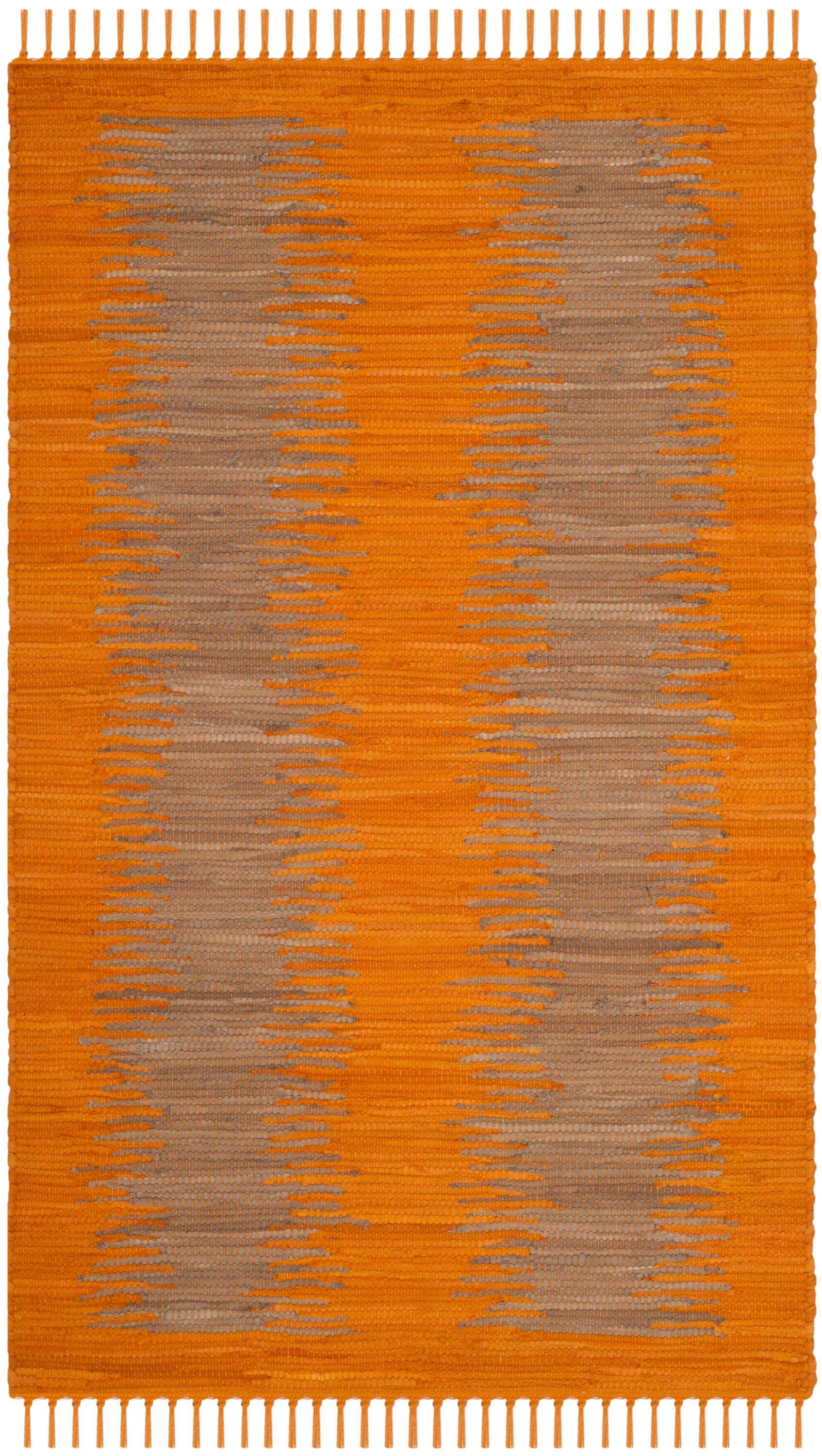 Montauk MTK718 Hand Woven Indoor Accent Rug - Orange - 3'x5' - Safavieh.